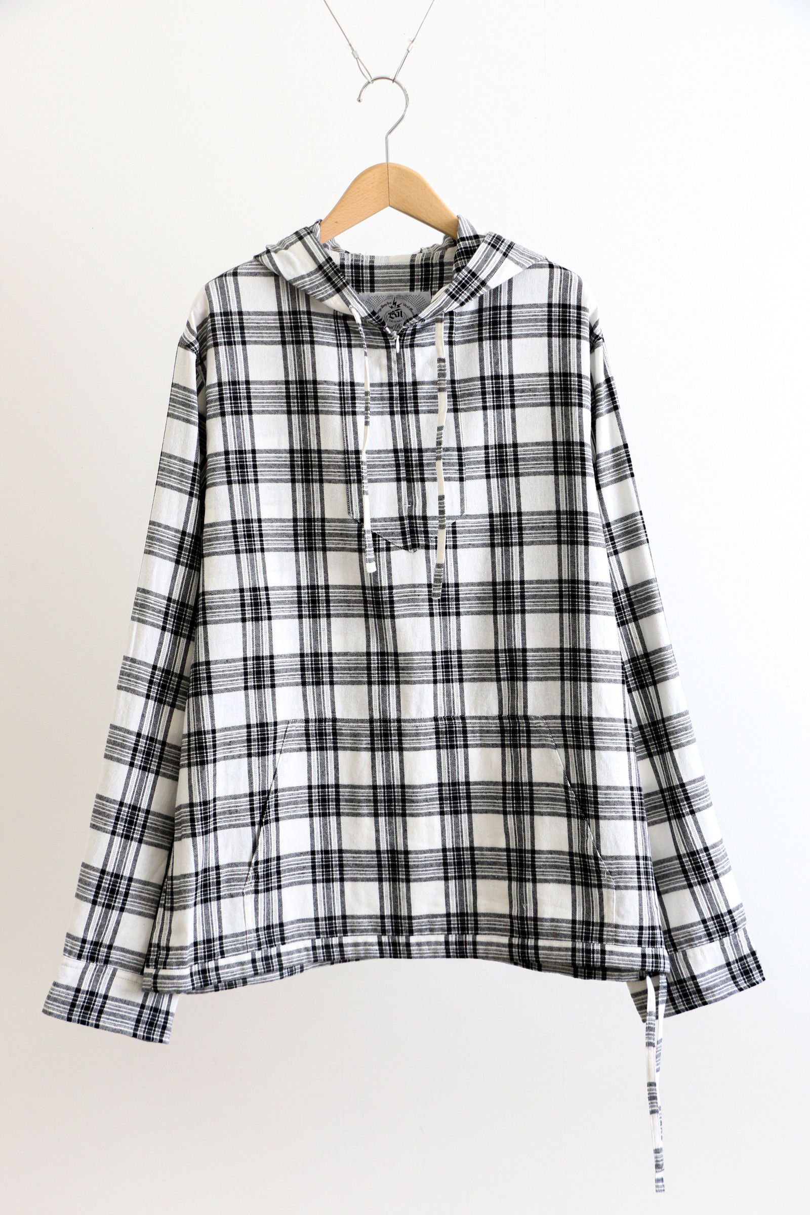 PULLOVER MEXICAN HOODED SHIRT WHITE / プルオーバー / メキシカンパーカー / - L