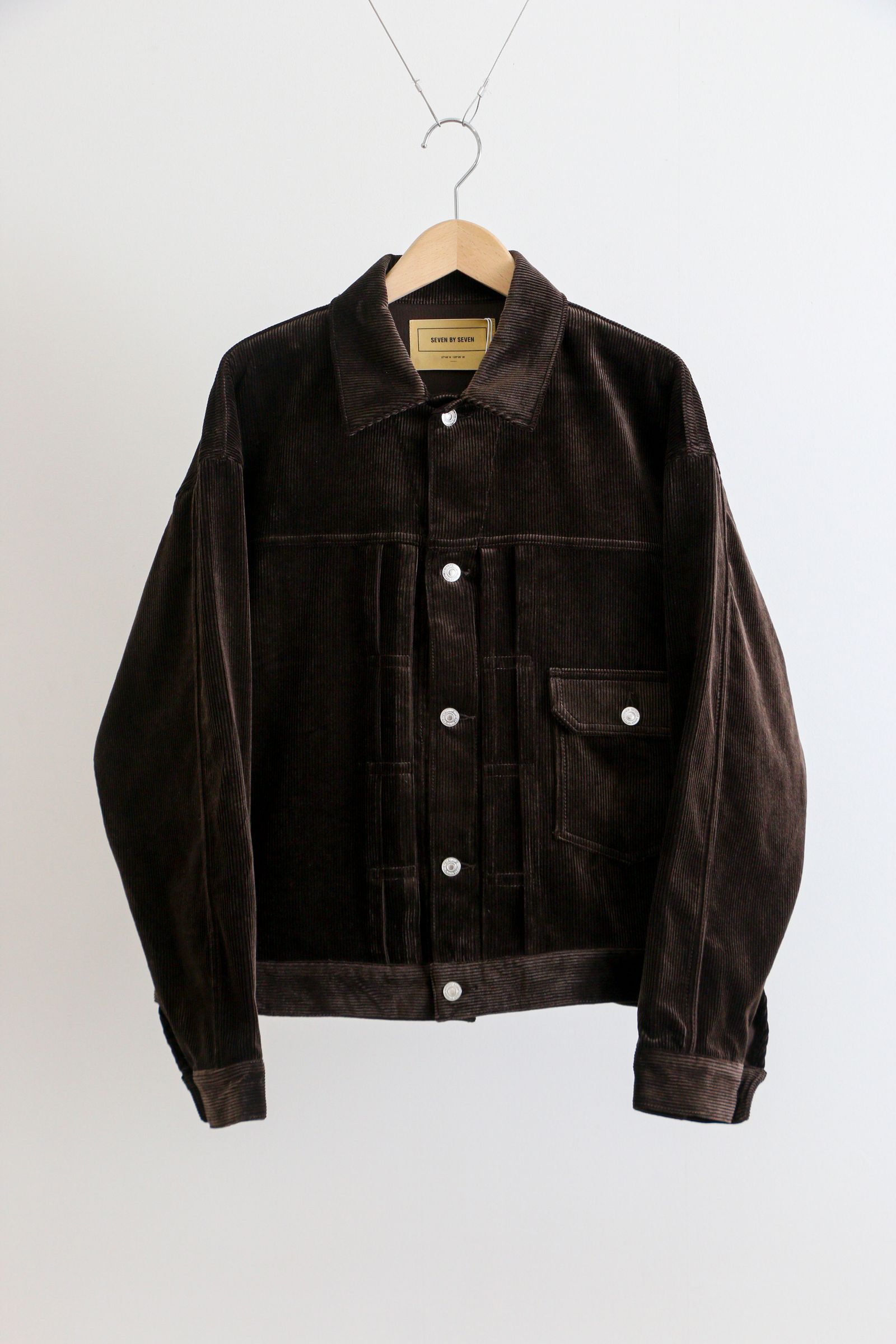 SEVEN BY SEVEN - 1ST TYPE CORDUROY JACKET - Modal mix