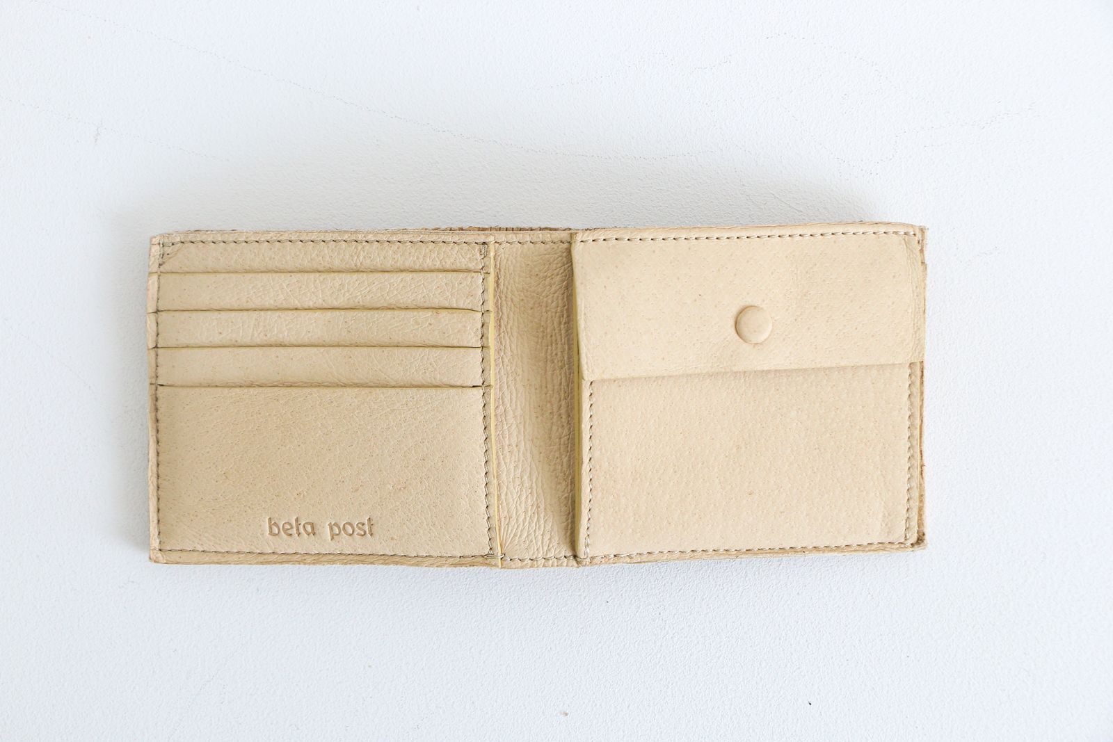 beta post - Cardboard Leather Half Wallet / ハーフウォレット