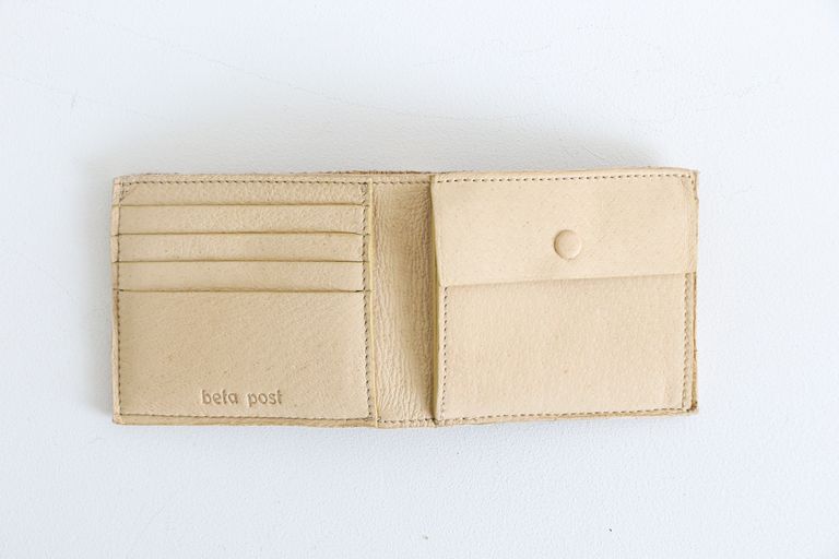 beta post - Cardboard Leather Half Wallet / ハーフウォレット 