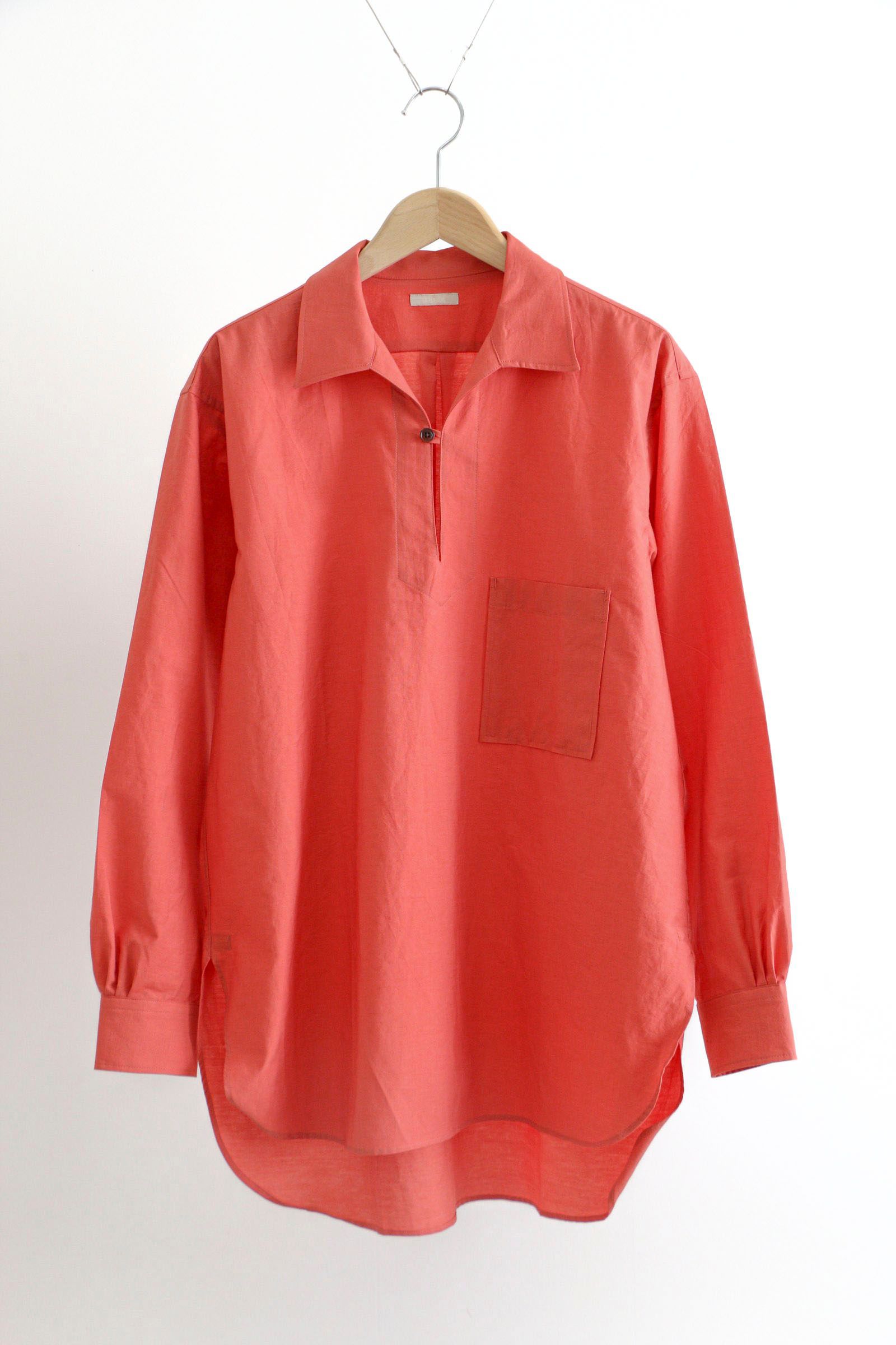 C/S PARACHUTE CLOTH PO SHIRT AKANE RED / レッド / プルオーバーシャツ / スキッパーシャツ - 3