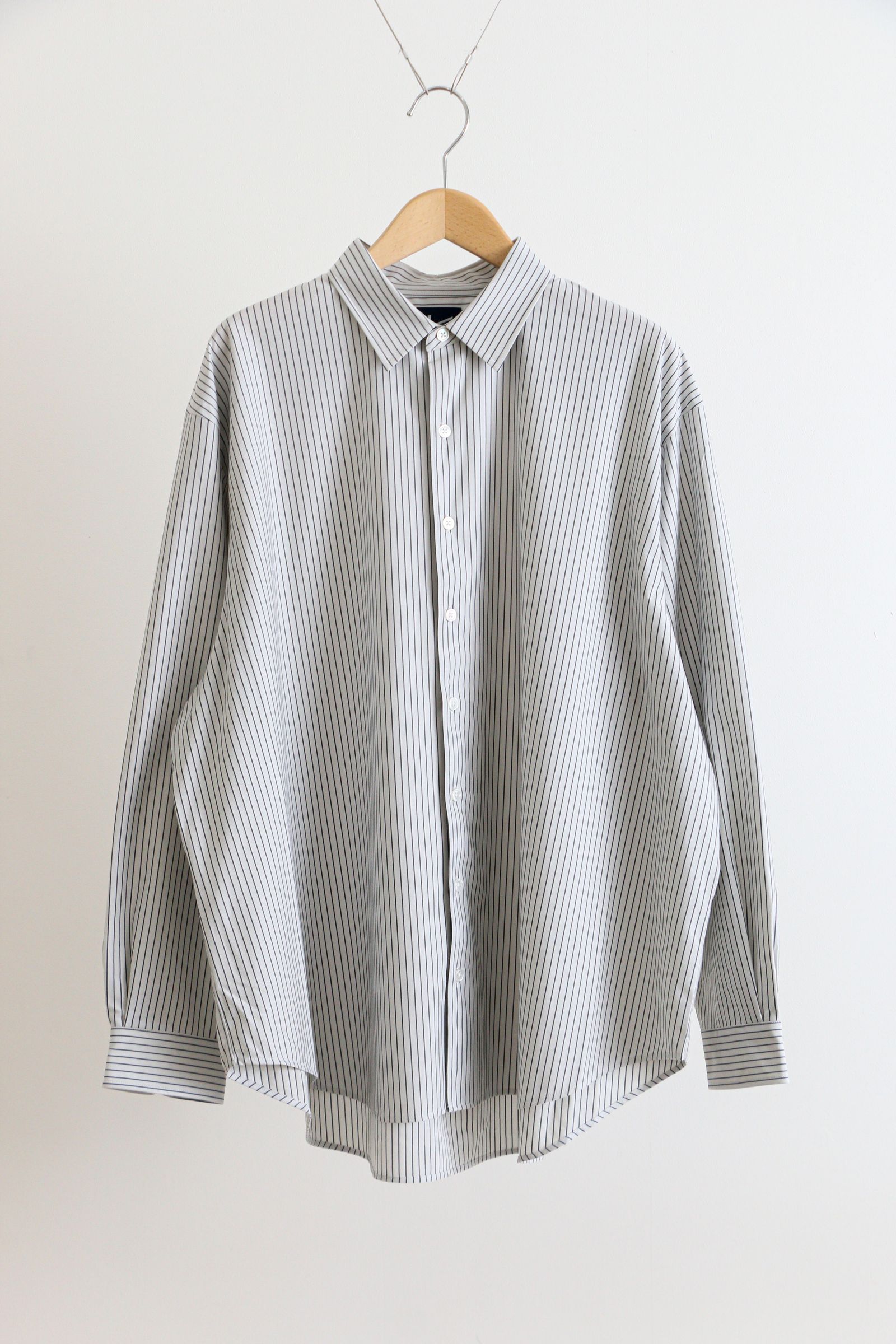 KANEMASA PHIL. - Pencil Stripe Dress Jersey Shirt / BL SP 
