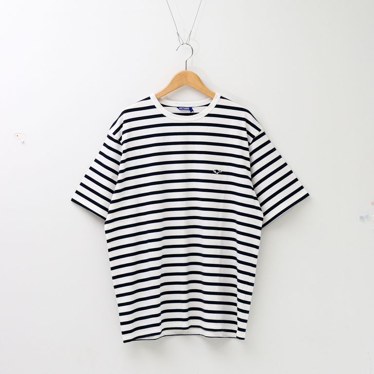 NEITHERS - BASIC STRIPE S/S T-SHIRT OFF WHITE / ボーダーTシャツ 