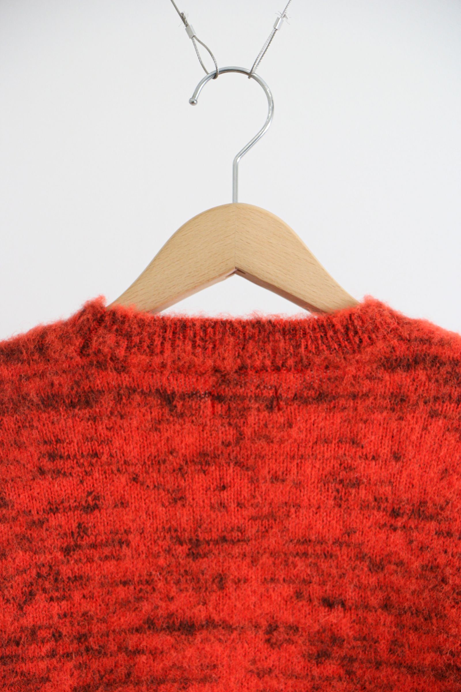 COOHEM - KOHEN SHAGGY DOG KNIT PULLOVER / 24ORANGE / 英国羊毛