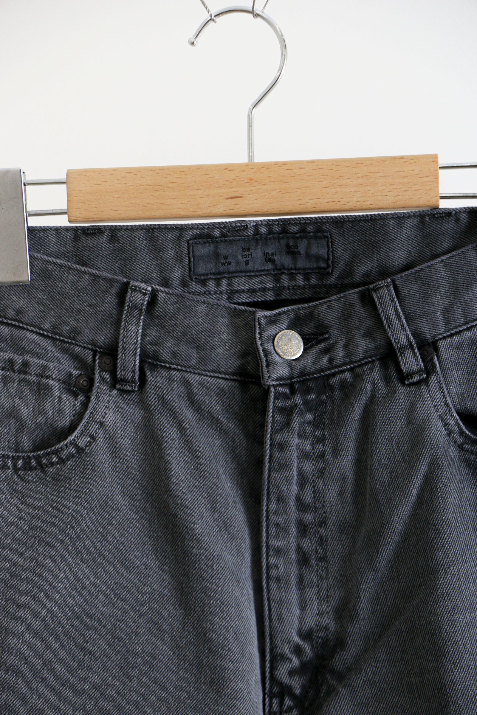 bal - LOOSE FIT PIGMENT DYE 5P JEAN BLACK / ピグメントダイ