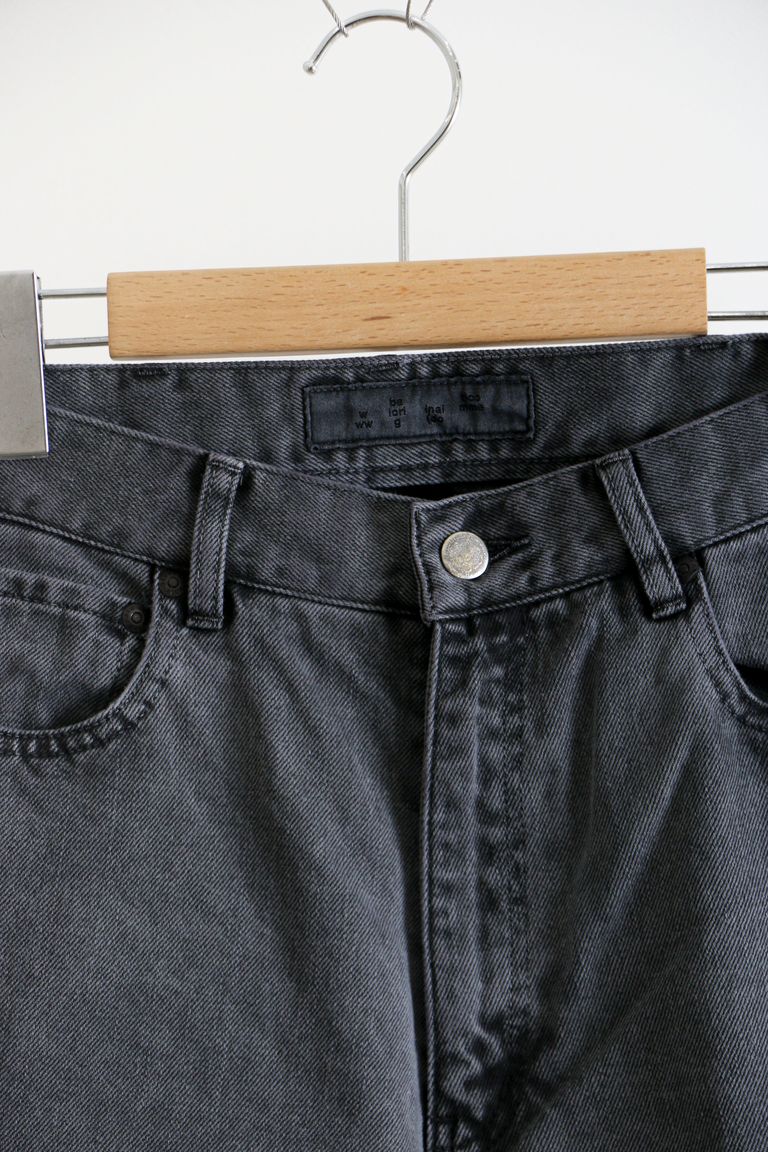 bal - LOOSE FIT PIGMENT DYE 5P JEAN BLACK / ピグメントダイ 