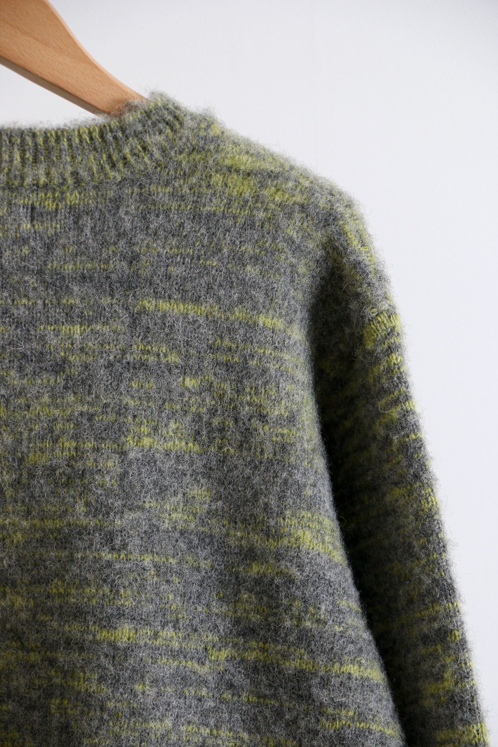 COOHEM - KOHEN SHAGGY DOG KNIT PULLOVER / 12GRAY / 英国羊毛