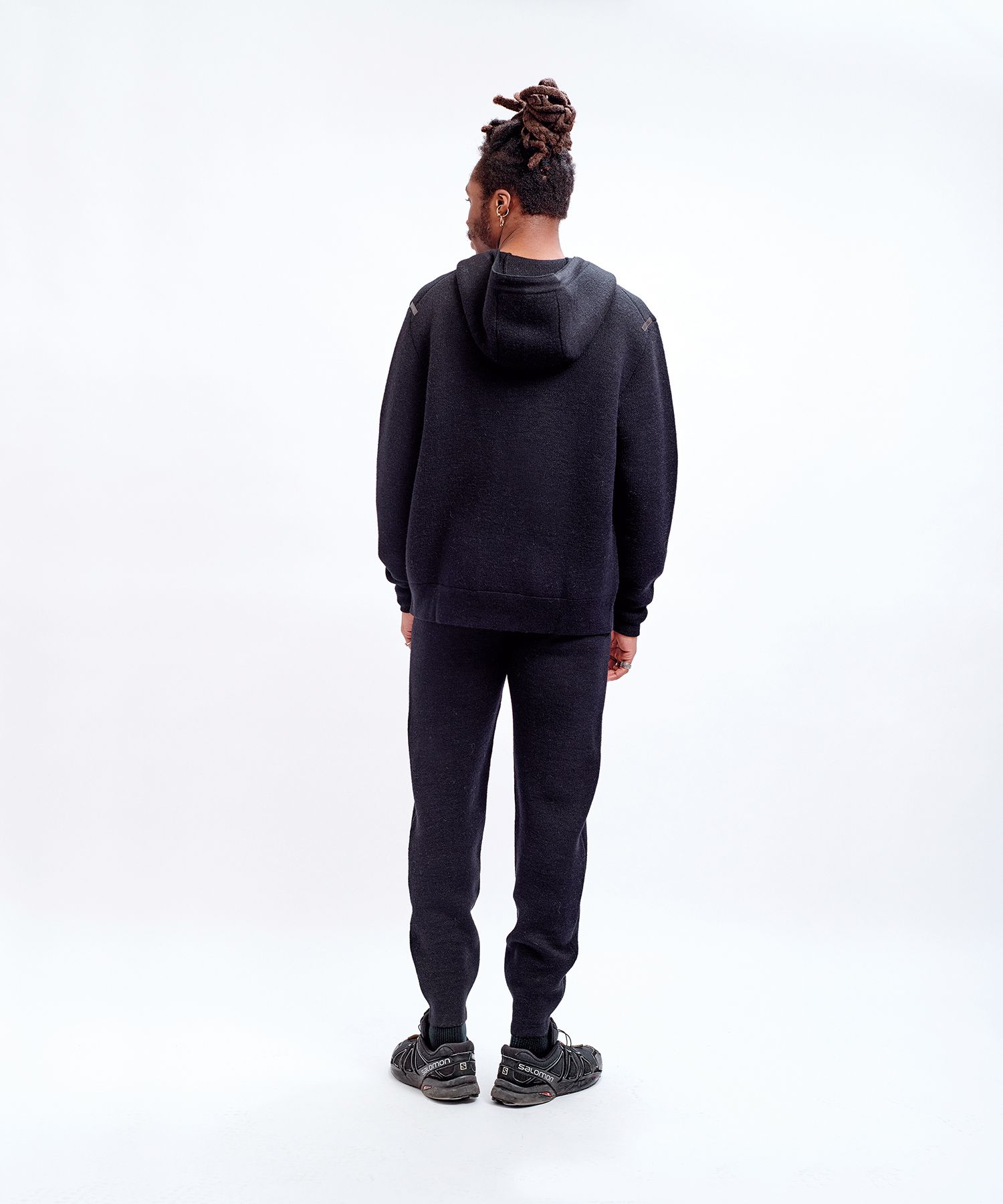 THE INOUE BROTHERS - Baby Alpaca Milano Hoody Black THE INOUE BROTHERS - Baby Alpaca Milano Hoody Black