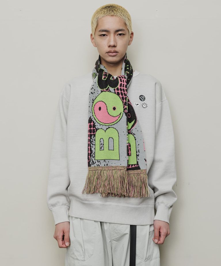 bal - JACQUARD KNIT SOCCER SCARF MULTI / ジャガード / ニット 