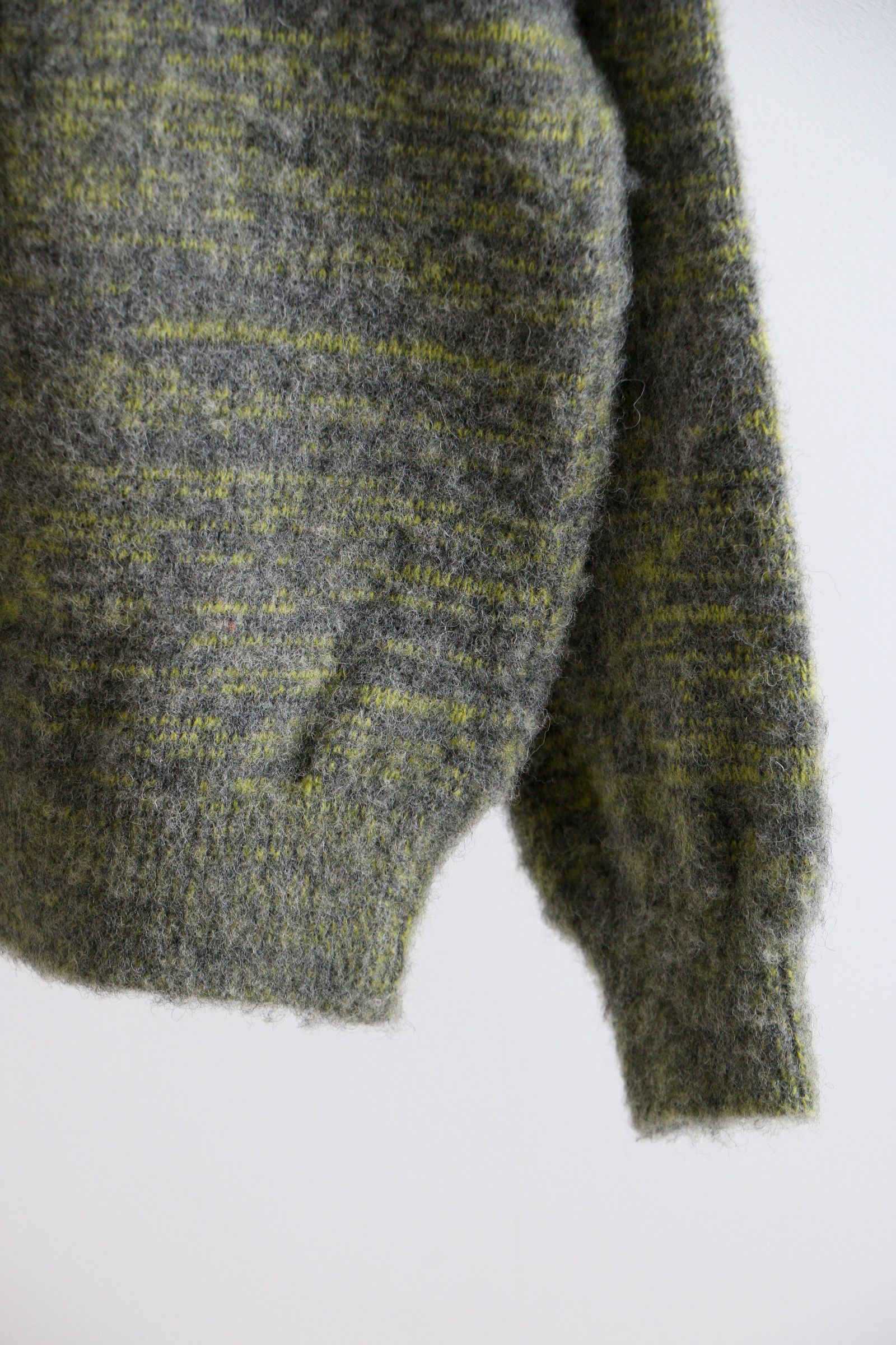 COOHEM - KOHEN SHAGGY DOG KNIT PULLOVER / 12GRAY / 英国羊毛