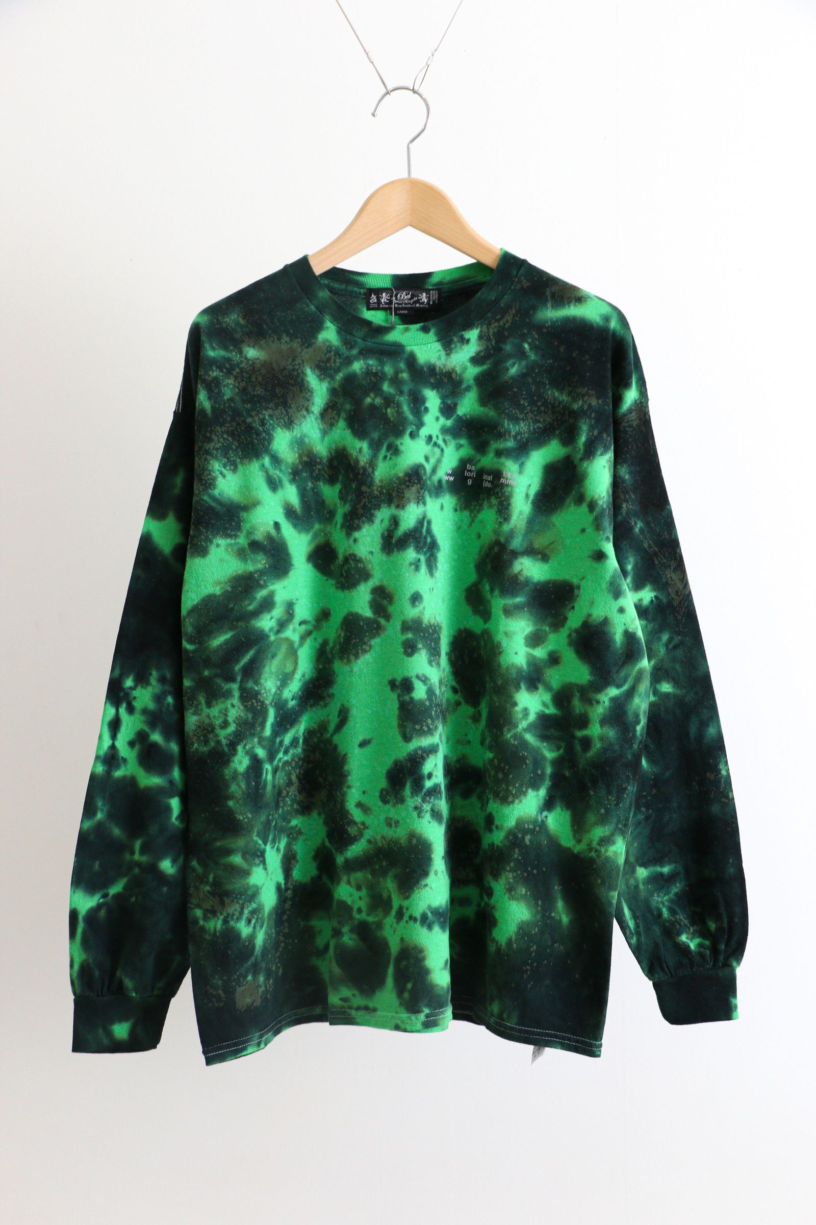 bal - LOGO TIE DYE LS TEE GREEN / タイダイ / ロングスリーブ