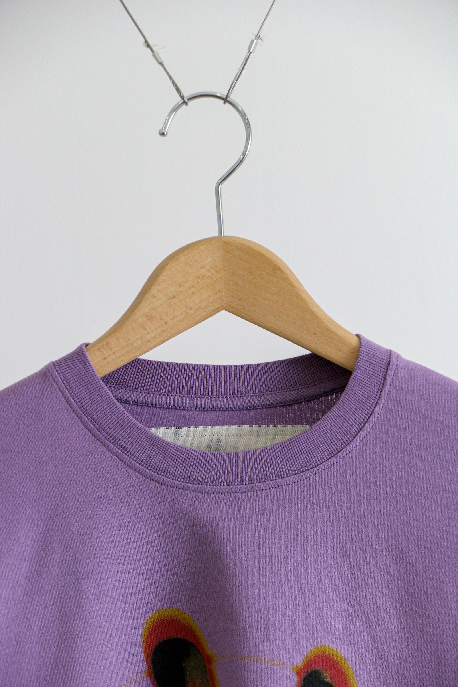 GENTLE FULLNESS - RECYCLED COTTON LS TEE / PURPLE