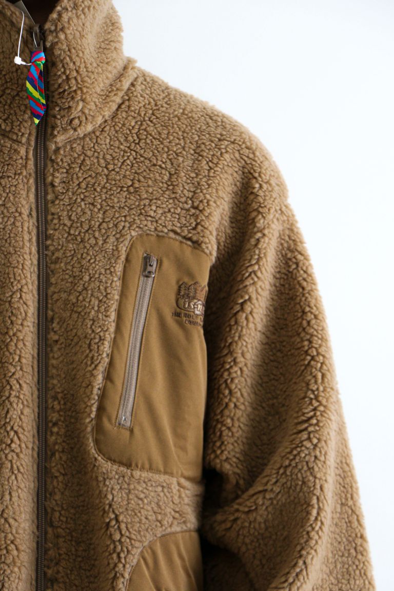 is-ness - NEW HOLY MOUNTAIN FLEECE JACKET Beige | koko