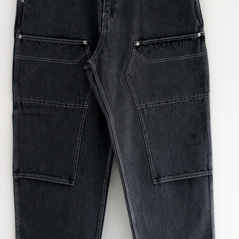 bal - LOOSE FIT DENIM WORK PANT BLACK / デニムパンツ / ペインター 
