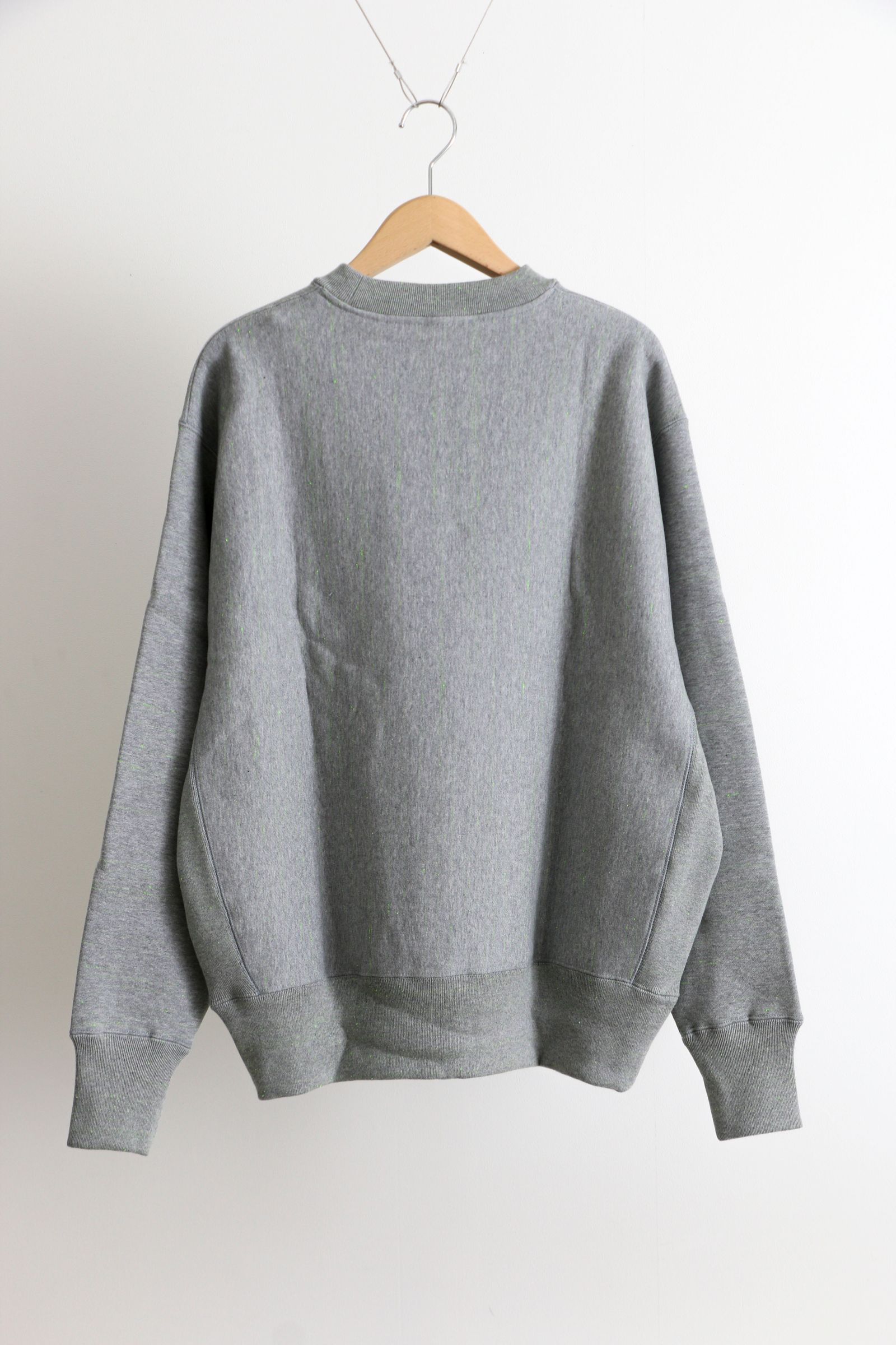 mocT - mocT NEON SCRIPT HEAVY FLEECE CREW NECK P/O Heather Gray