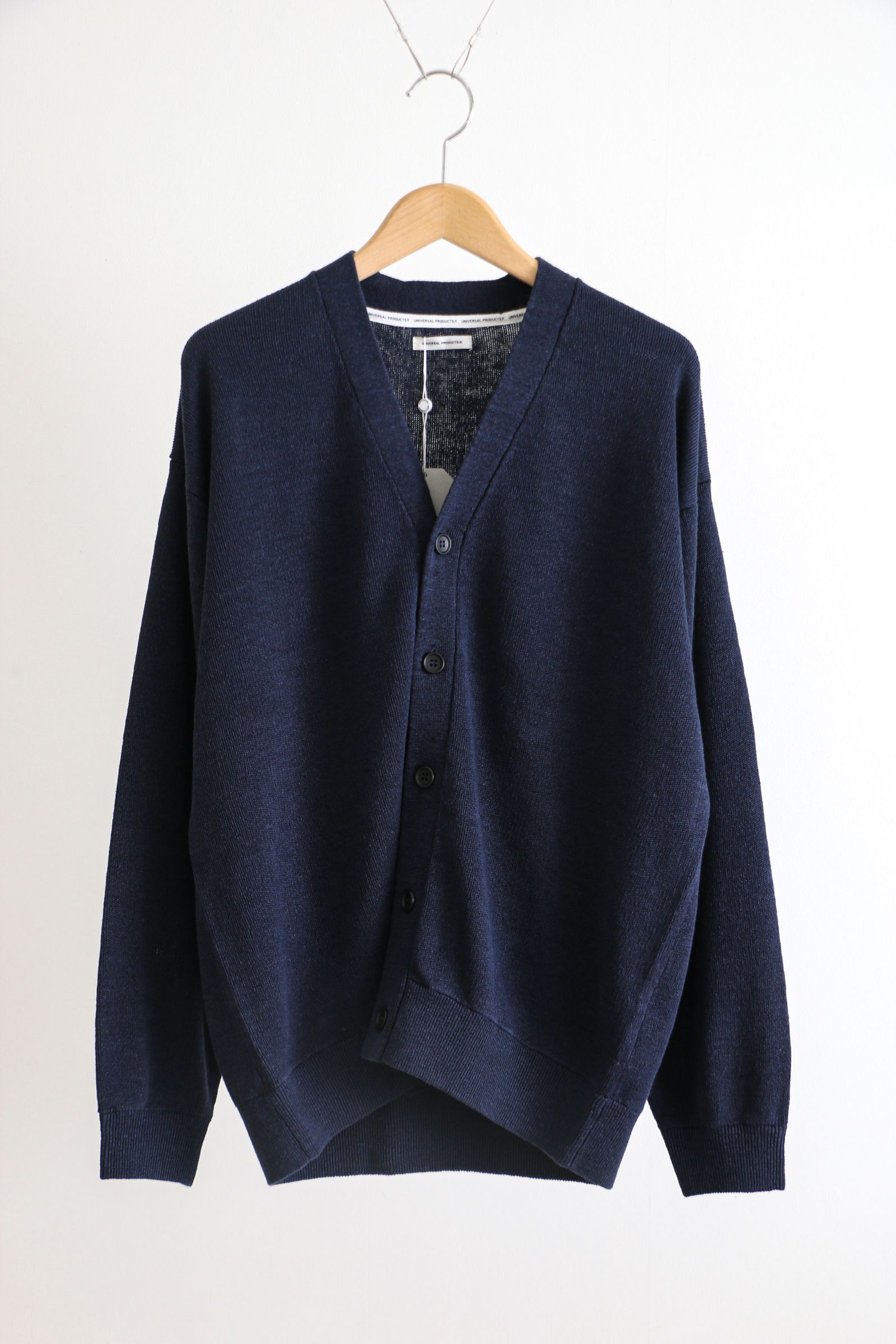 UNIVERSAL PRODUCTS - HEMP KINT CARDIGAN NAVY / カーディガン