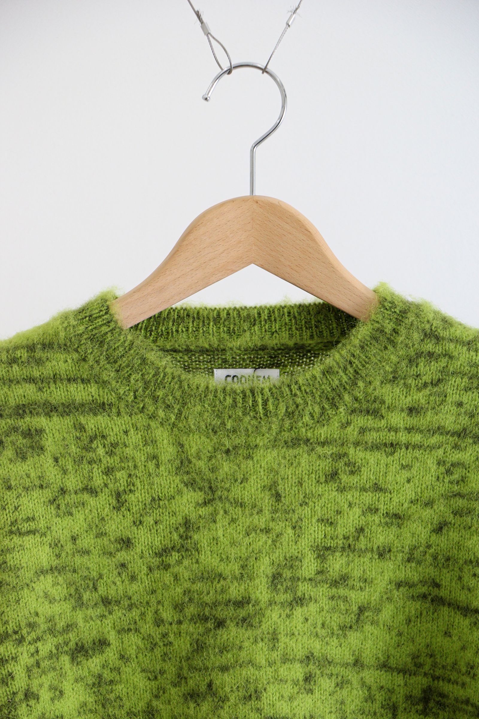 COOHEM - KOHEN SHAGGY DOG KNIT PULLOVER / 52GREEN / 英国羊毛