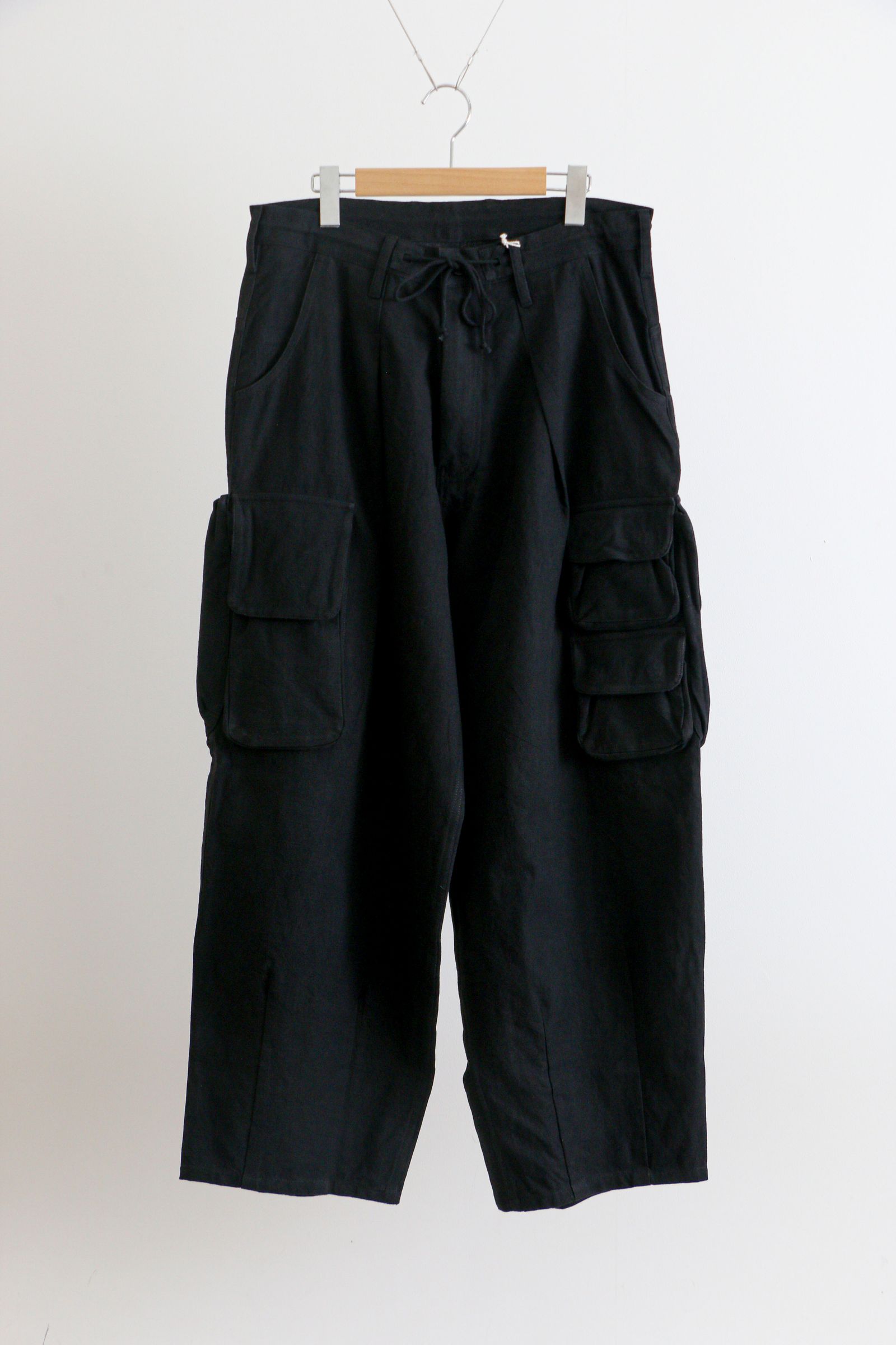 STORY mfg. - FORAGER PANTS BLACK SLUB / フォレージャー パンツ