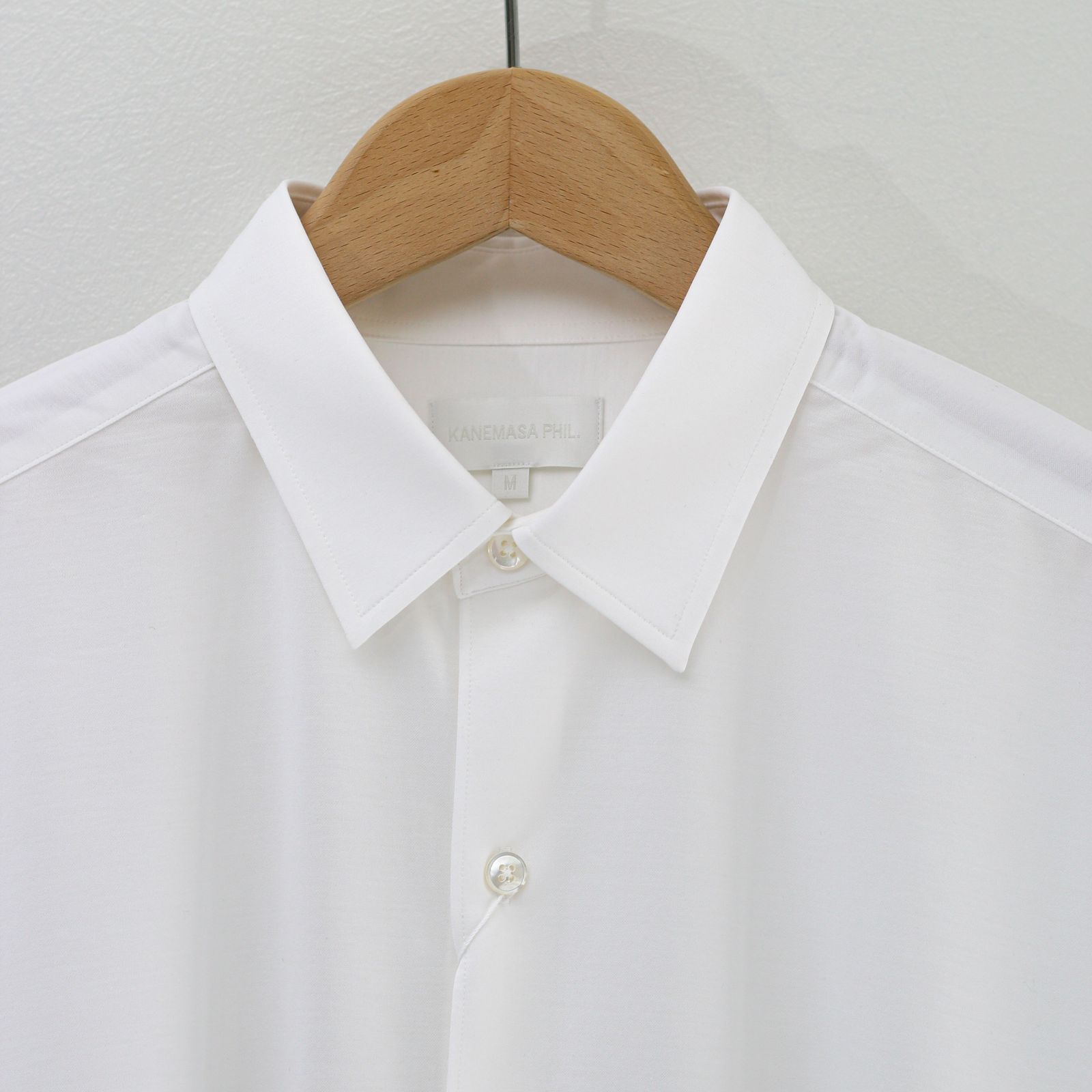 KANEMASA PHIL. - 【 定番人気品番 】46G Atmosphere Shirt WHITE  