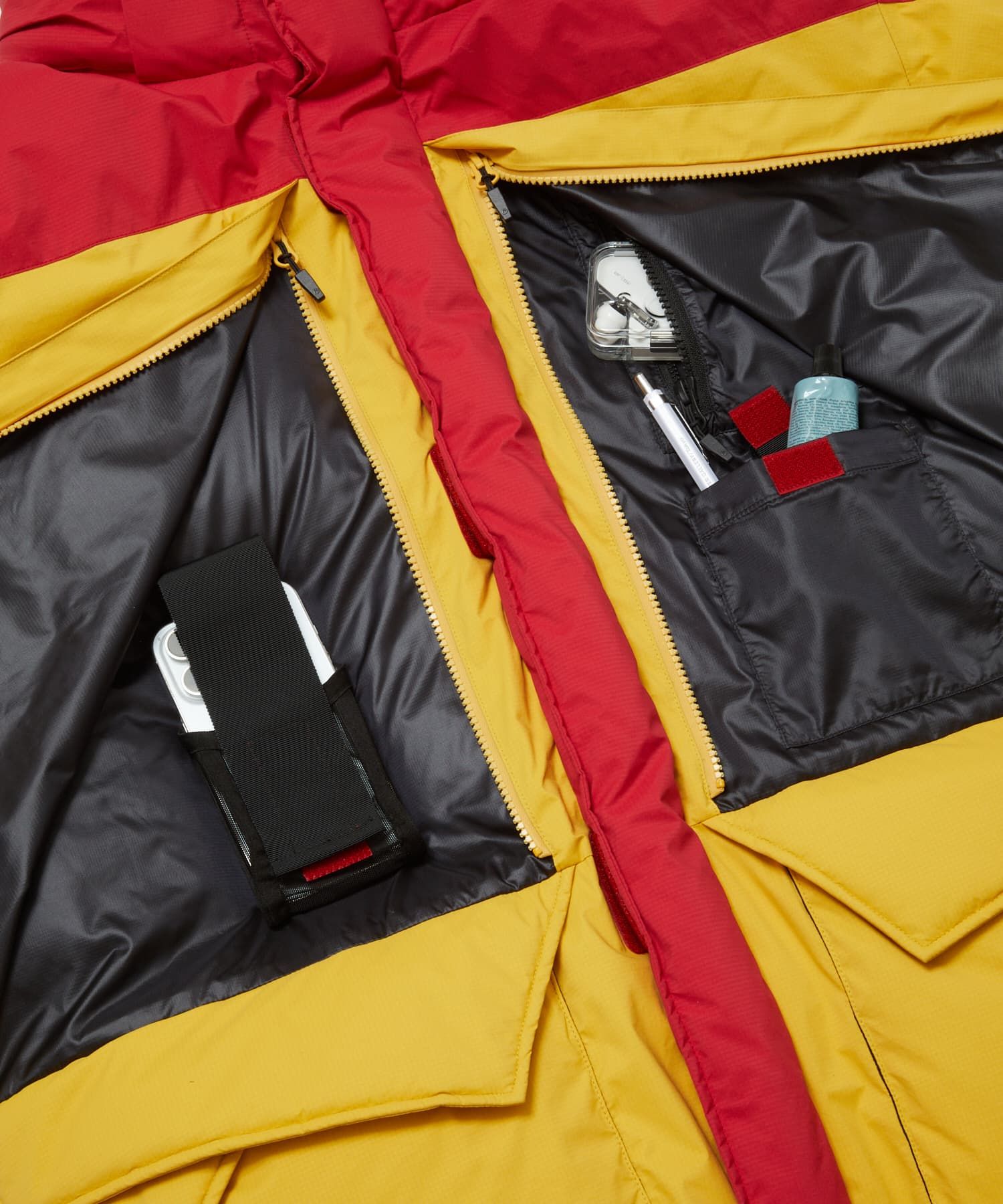 bal - BAL / MARMOT STEALTH POCKET MANMOTH PARKA RED YELLOW