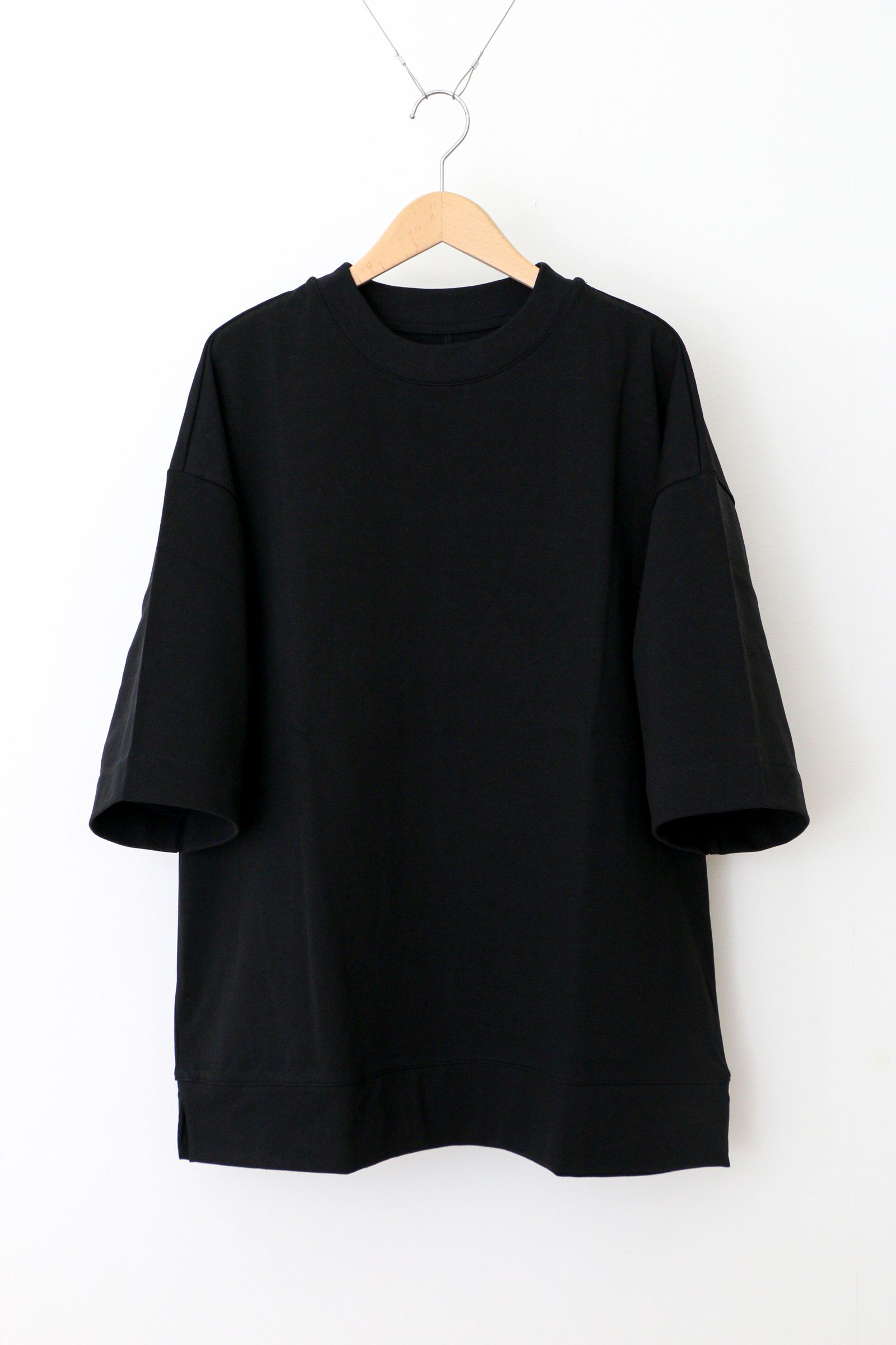 DERABE JERSEY Big T-shirts BLACK - フリーサイズ