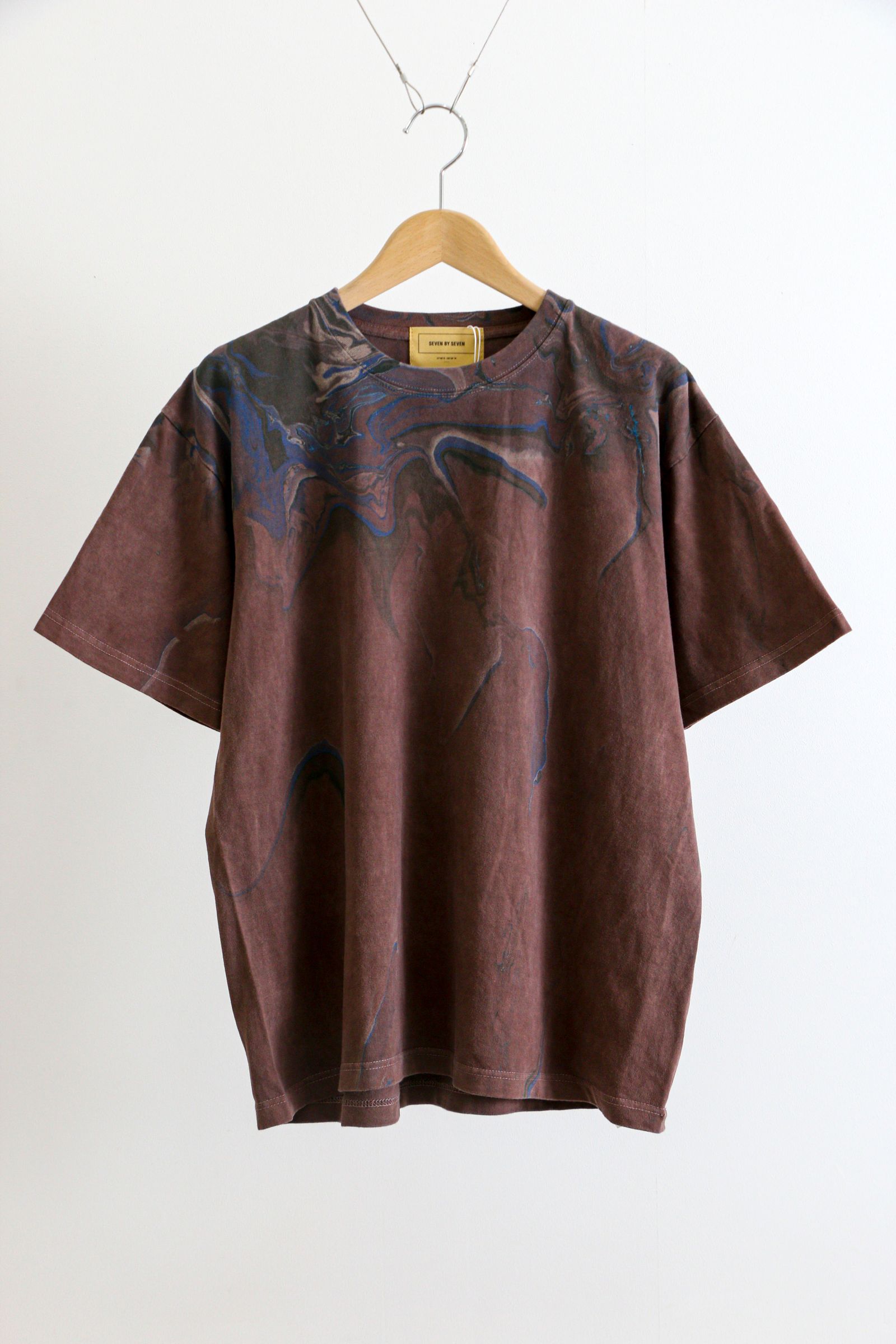 SEVEN BY SEVEN - PIGMENT DYED TEE - Hydro dip dyeing - BRW 