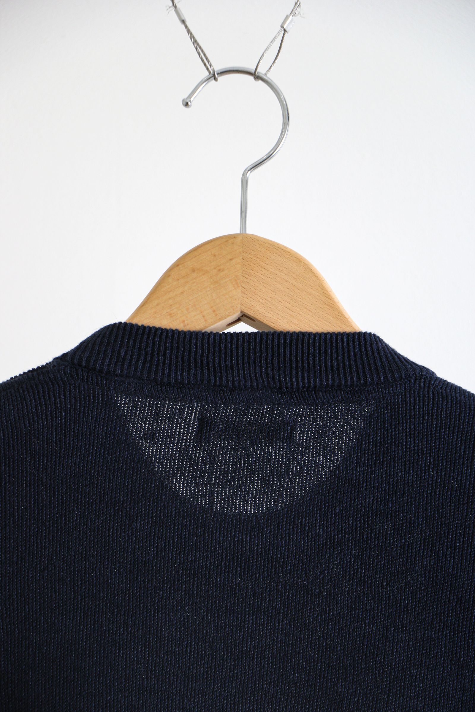 UNIVERSAL PRODUCTS - HEMP CREW NECK KINT NAVY / ニット UNIVERSAL PRODUCTS - HEMP CREW NECK KINT NAVY / ニット
