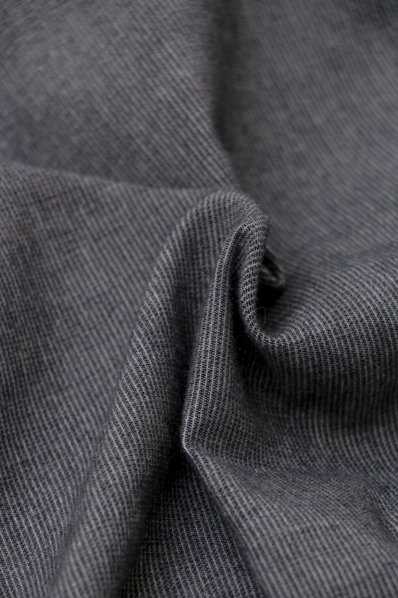 ULTERIOR - COTTON CASHMERE FLANNEL P/O SHIRT Charcoal | koko