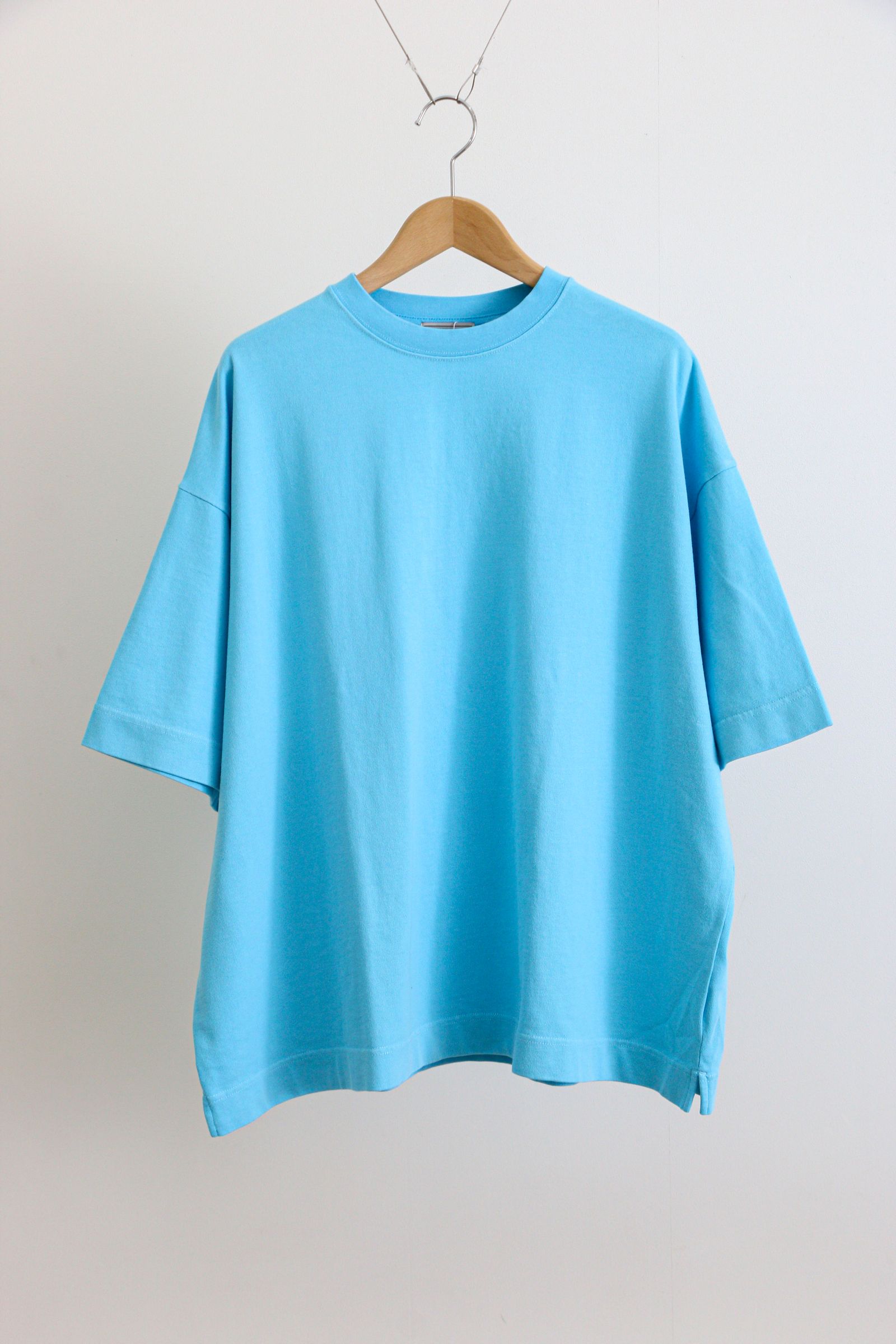 EVCON - GARMENT DYED WIDE S/S TEE BLUE / ワイドTシャツ / ブルー | koko