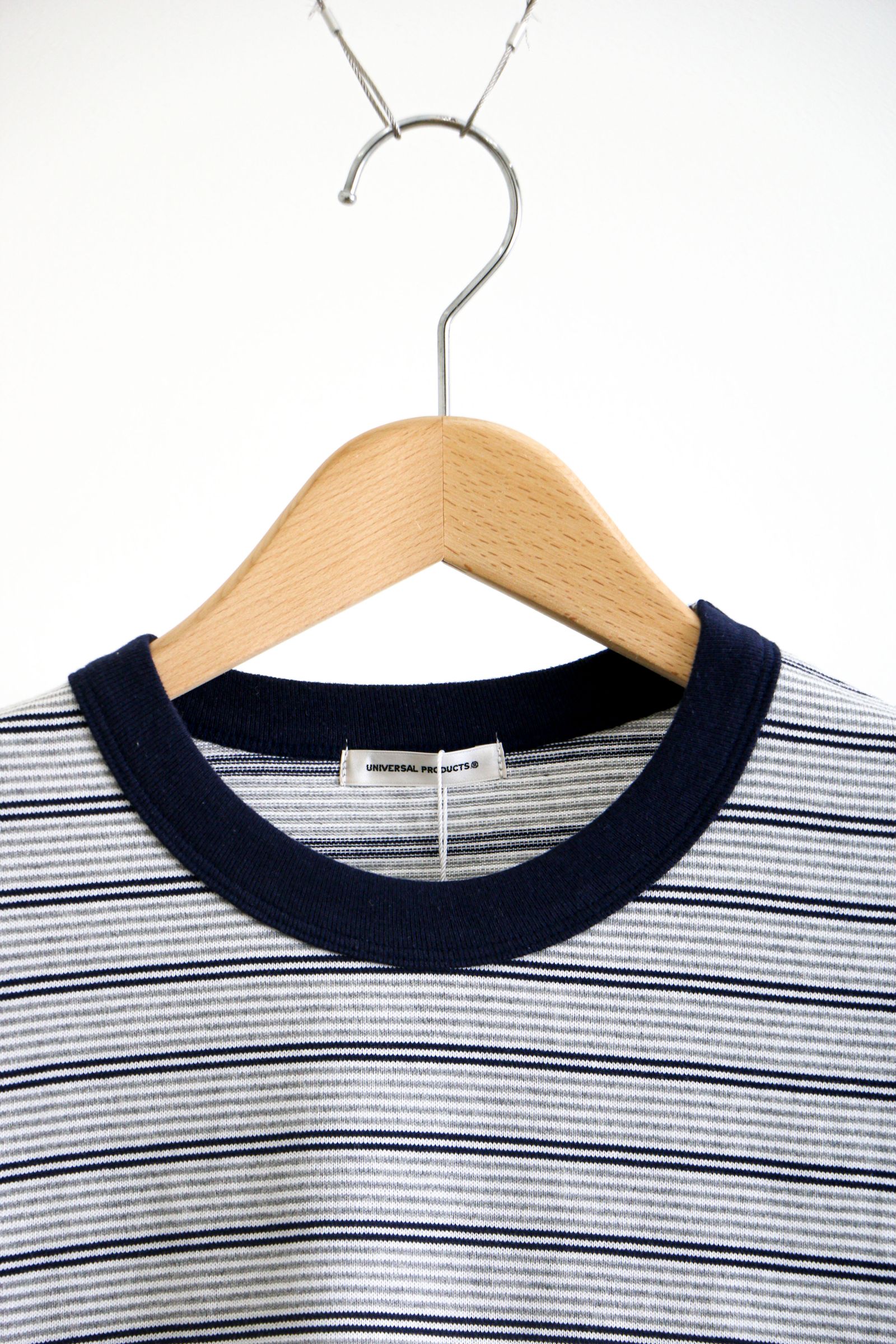 UNIVERSAL PRODUCTS - MULTI BORDER S/S T-SHIRT NAVY / ボーダー / T