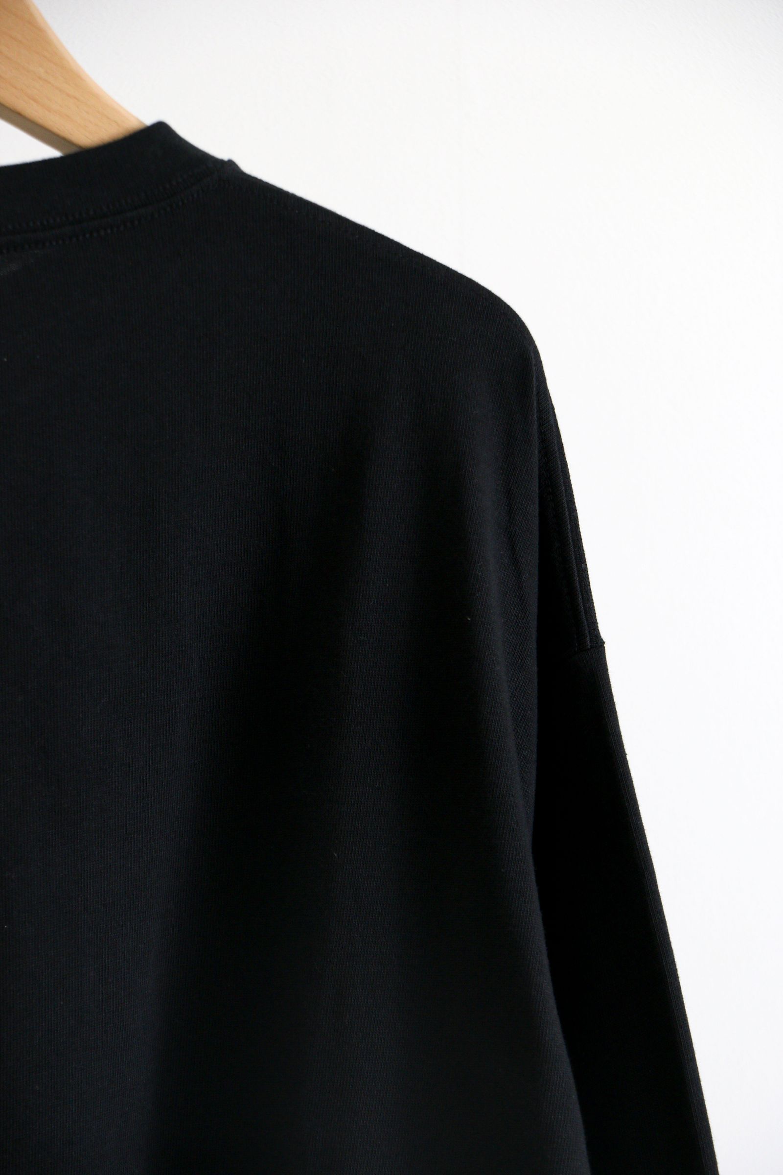 EVCON - WIDE L/S T-SHIRT BLACK / ワイドシルエット / ロングスリーブ 