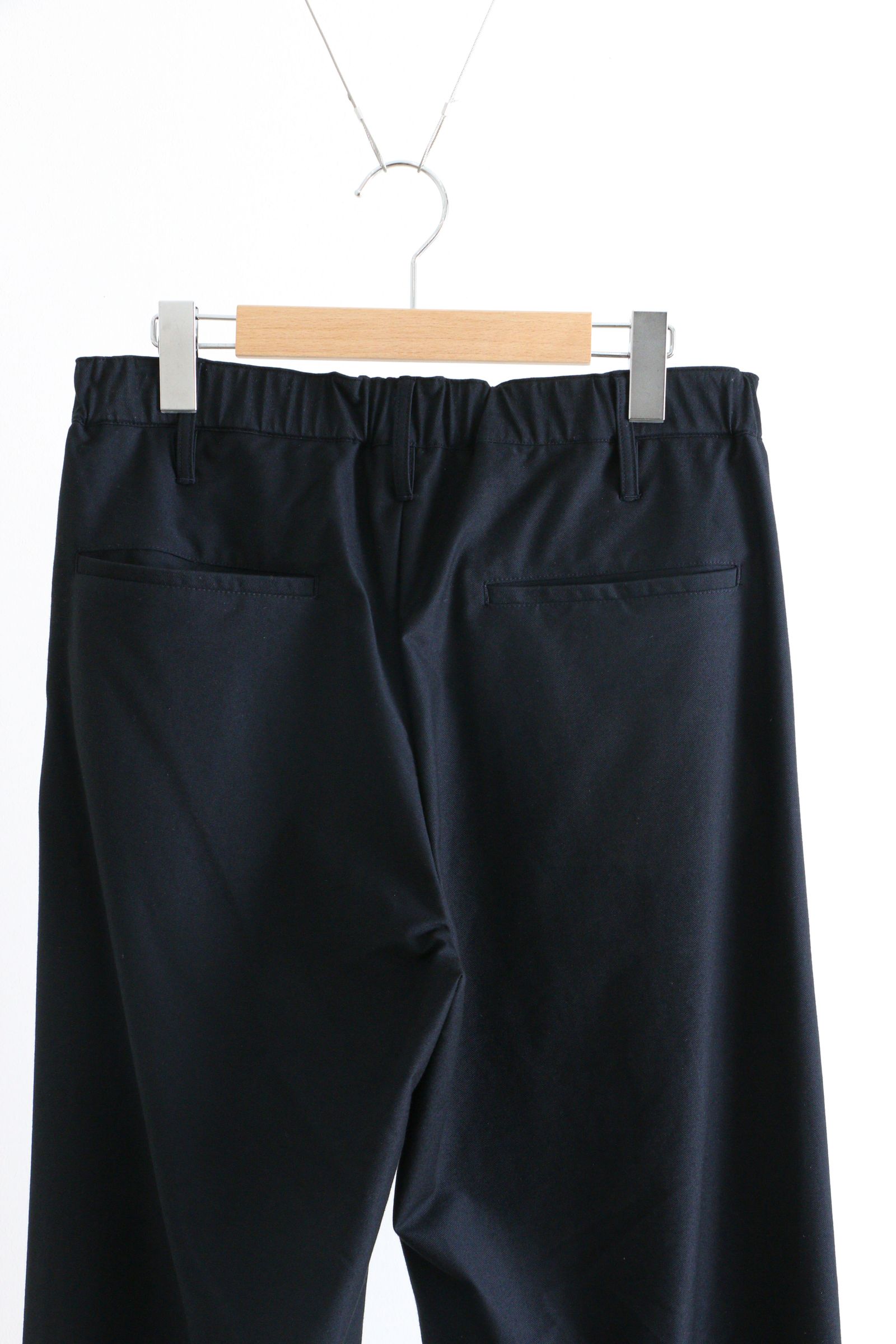 Super High Gauge Solaro Twill Easy Pants Navy Black - 2