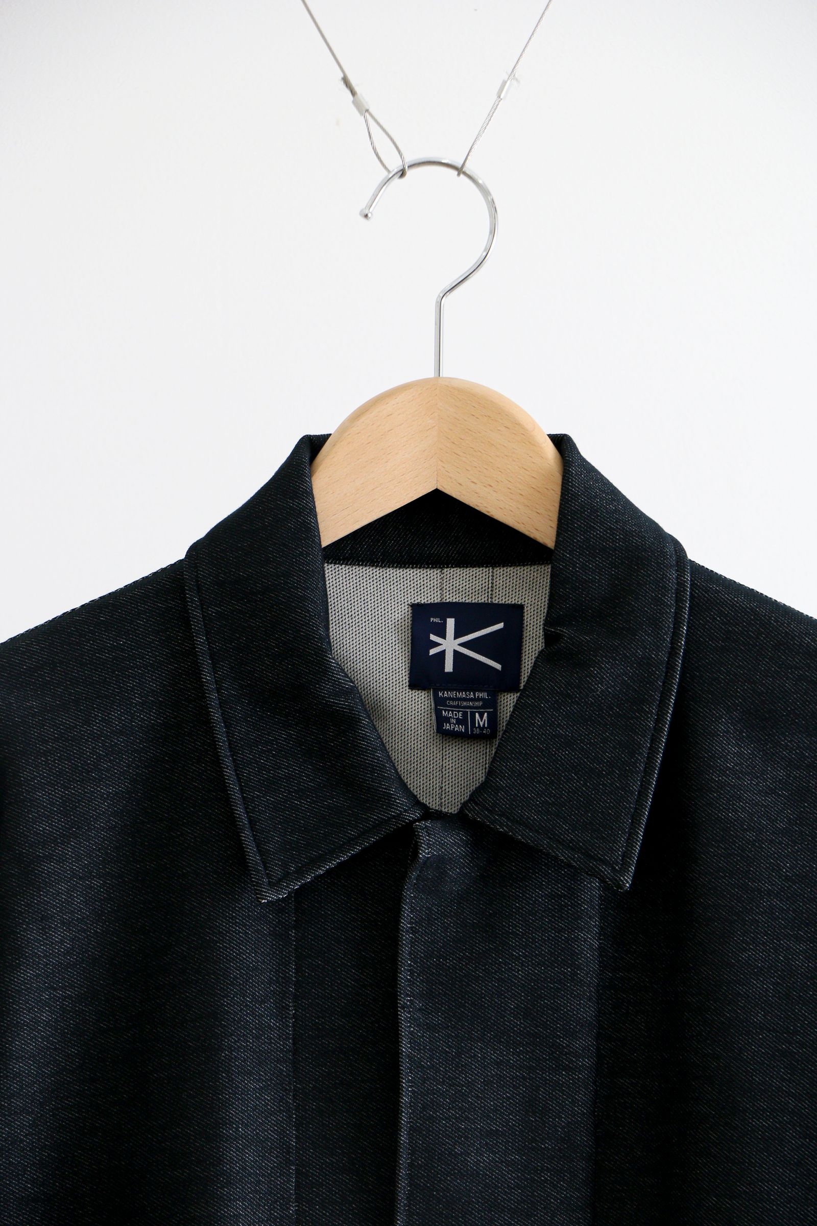 KANEMASA PHIL. - Piece Dyeing Denim Coverall NAVY BLACK