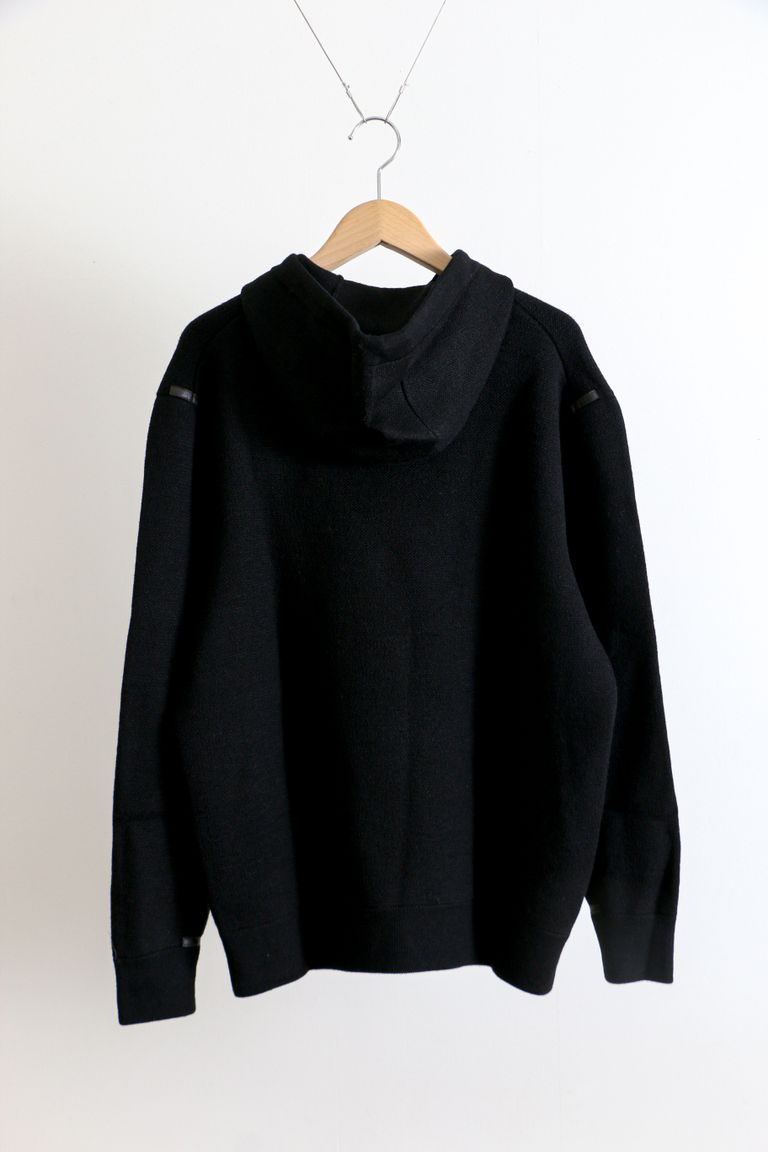 THE INOUE BROTHERS - Baby Alpaca Milano Hoody Black / ベイビー 