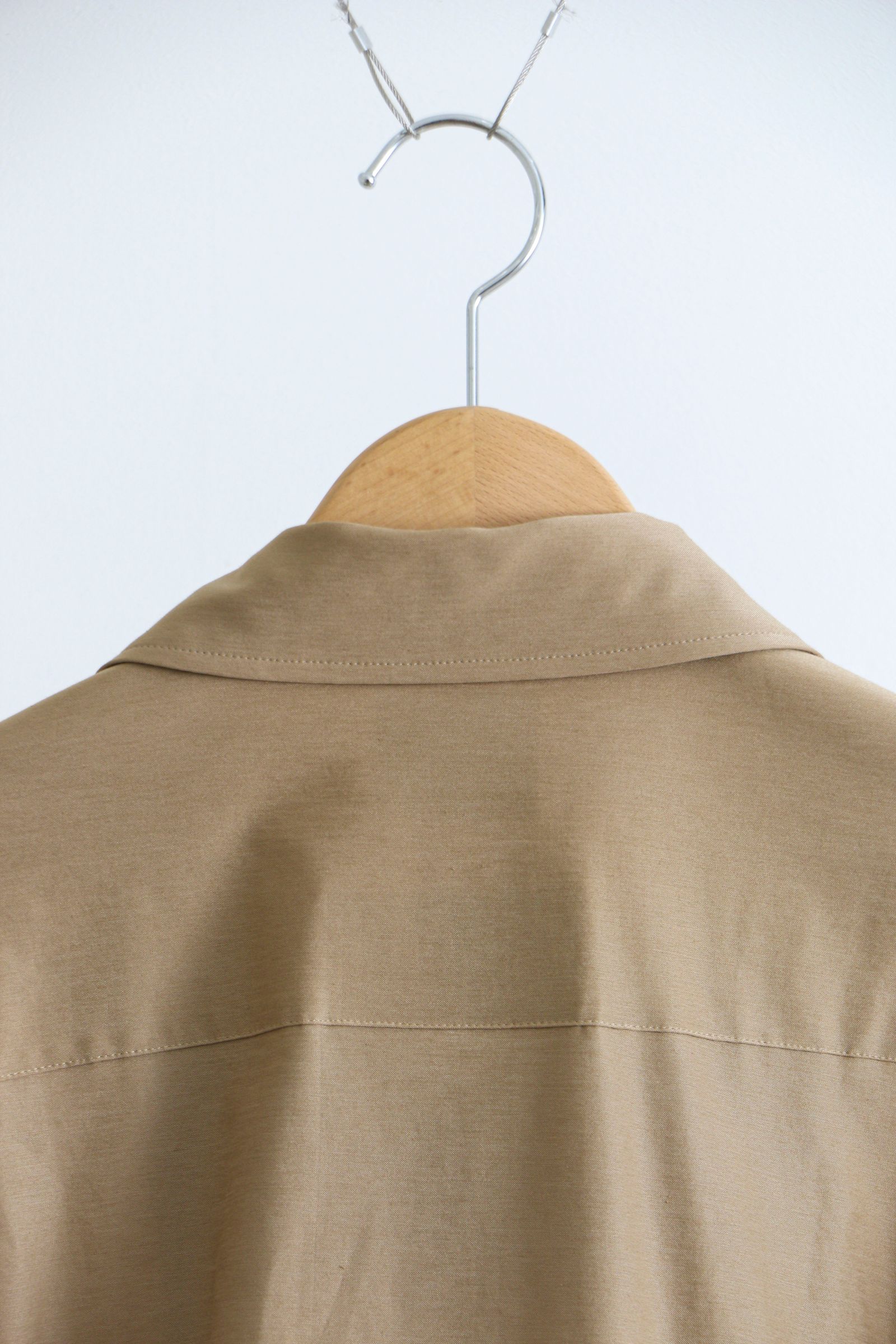 KANEMASA PHIL. - Typewriter High Gauge Jersey Fatigue Jacket BEIGE