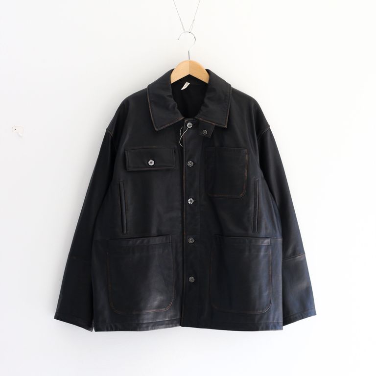 CCU - CHORE JACKET BLACK / レザージャケット / チョアジャケット 