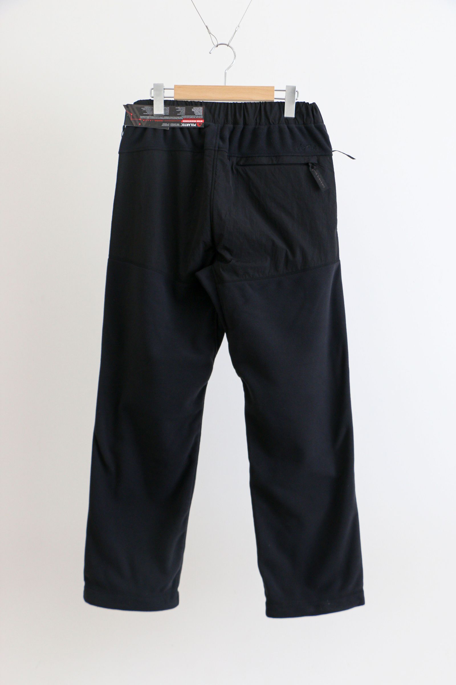 WILD THINGS - POLARTEC Wind Pro COMFY PANTS / BLACK / ポーラテック