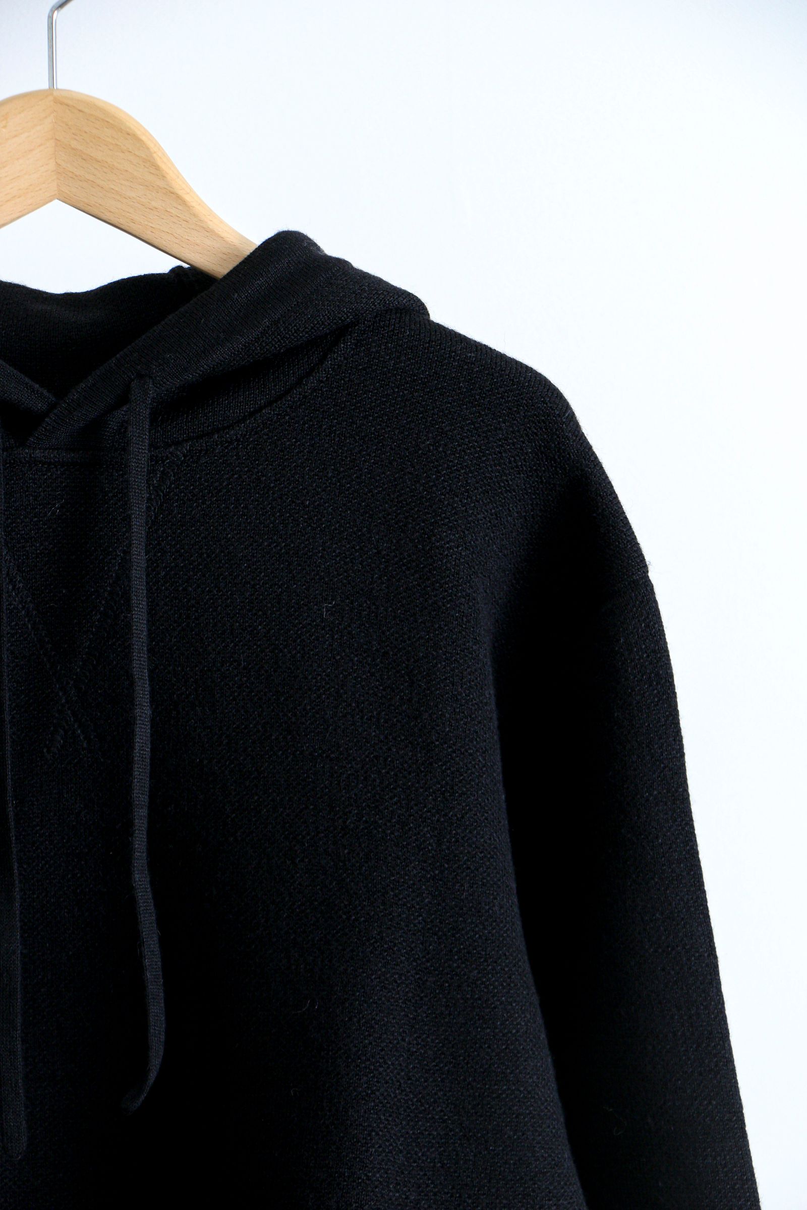 Baby Alpaca Milano Hoody Black / ベイビーアルパカ / フーディー / ブラック / アルパカ / ユニセックス - M