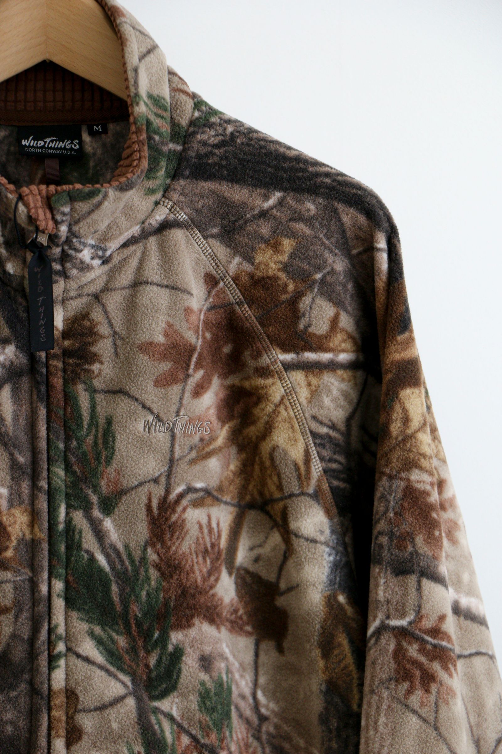 WILD THINGS - SCHOTT FLEECE JACKET / TREE CAMO / ショットフリース