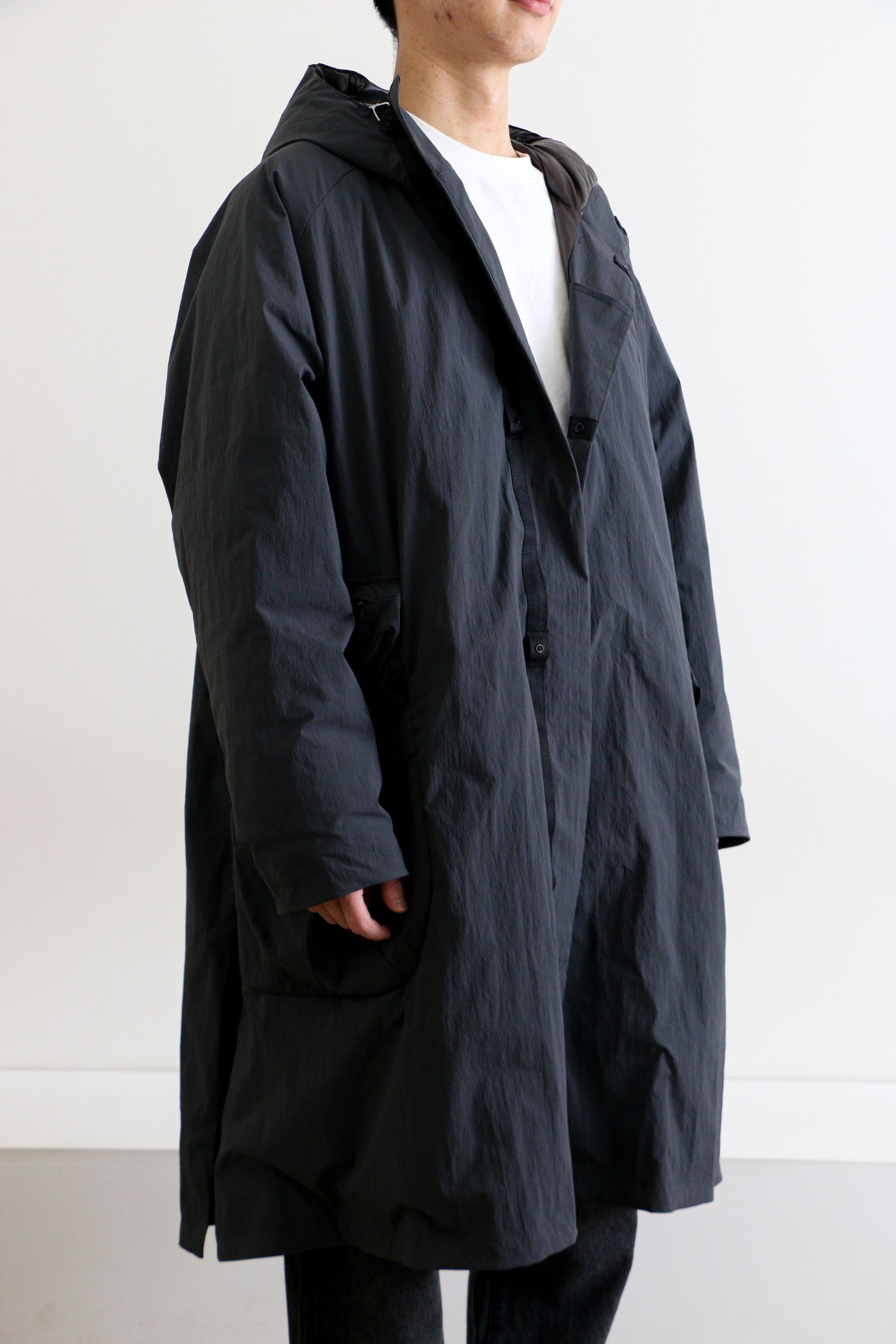 Zak Coat III / Karu-Stretch Taffeta II OFF BLACK / ザックコート・アウター / 高機能アウター /  中綿 - M