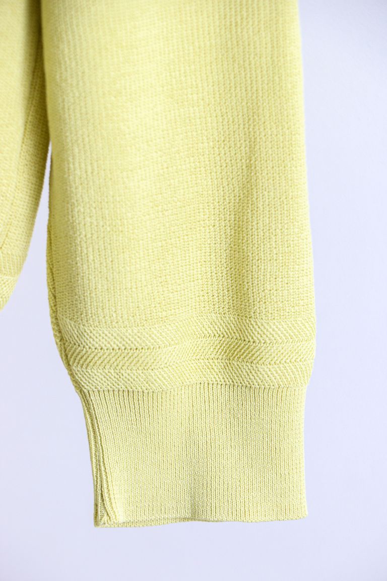 ULTERIOR - HARD TWISTED COTTON SKIPPER Yellow / セーター / ニット 