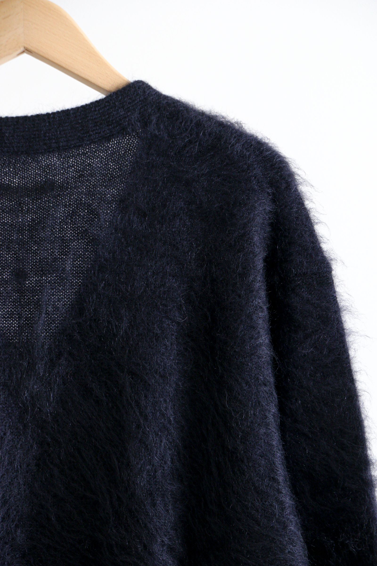 UNIVERSAL PRODUCTS - MOHAIR CREW NECK SWEATER D.NAVY / モヘア