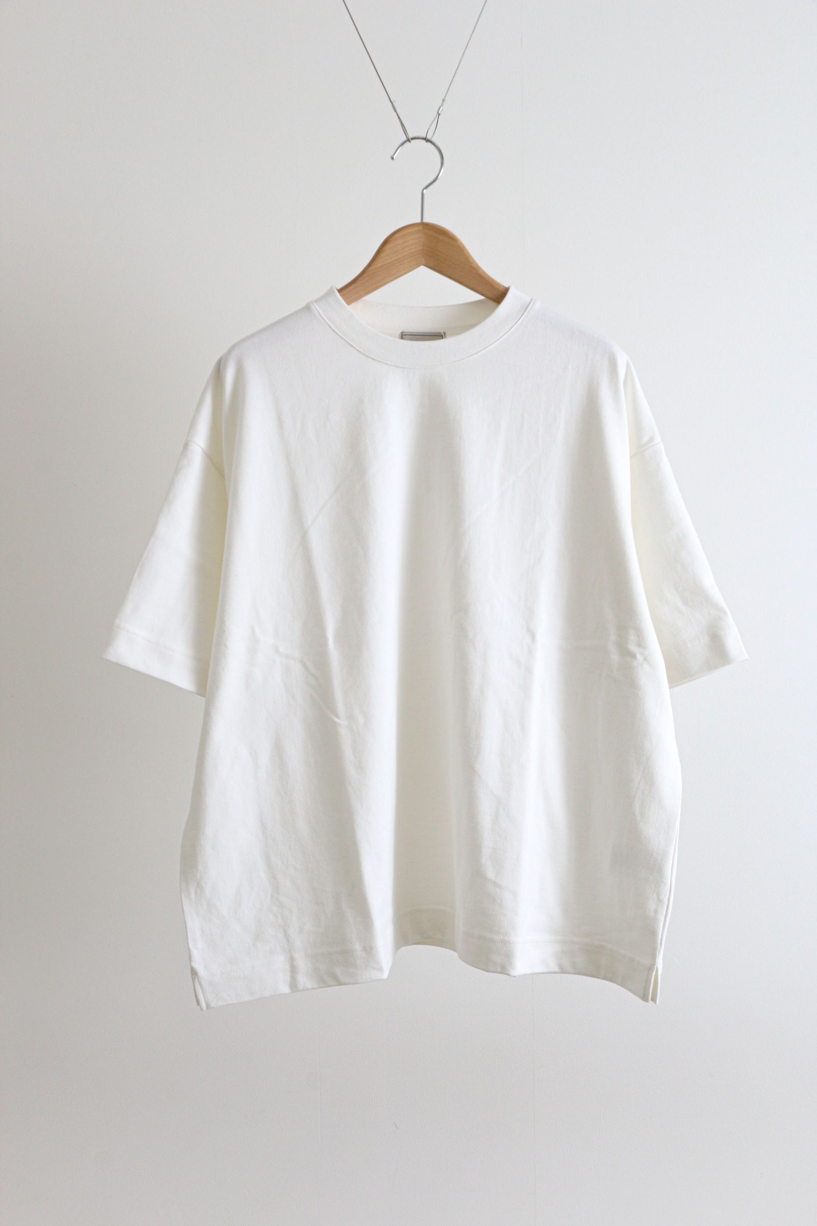 EVCON - WIDE S/S T-SHIRT WHITE / ワイドシルエット / Tシャツ | koko