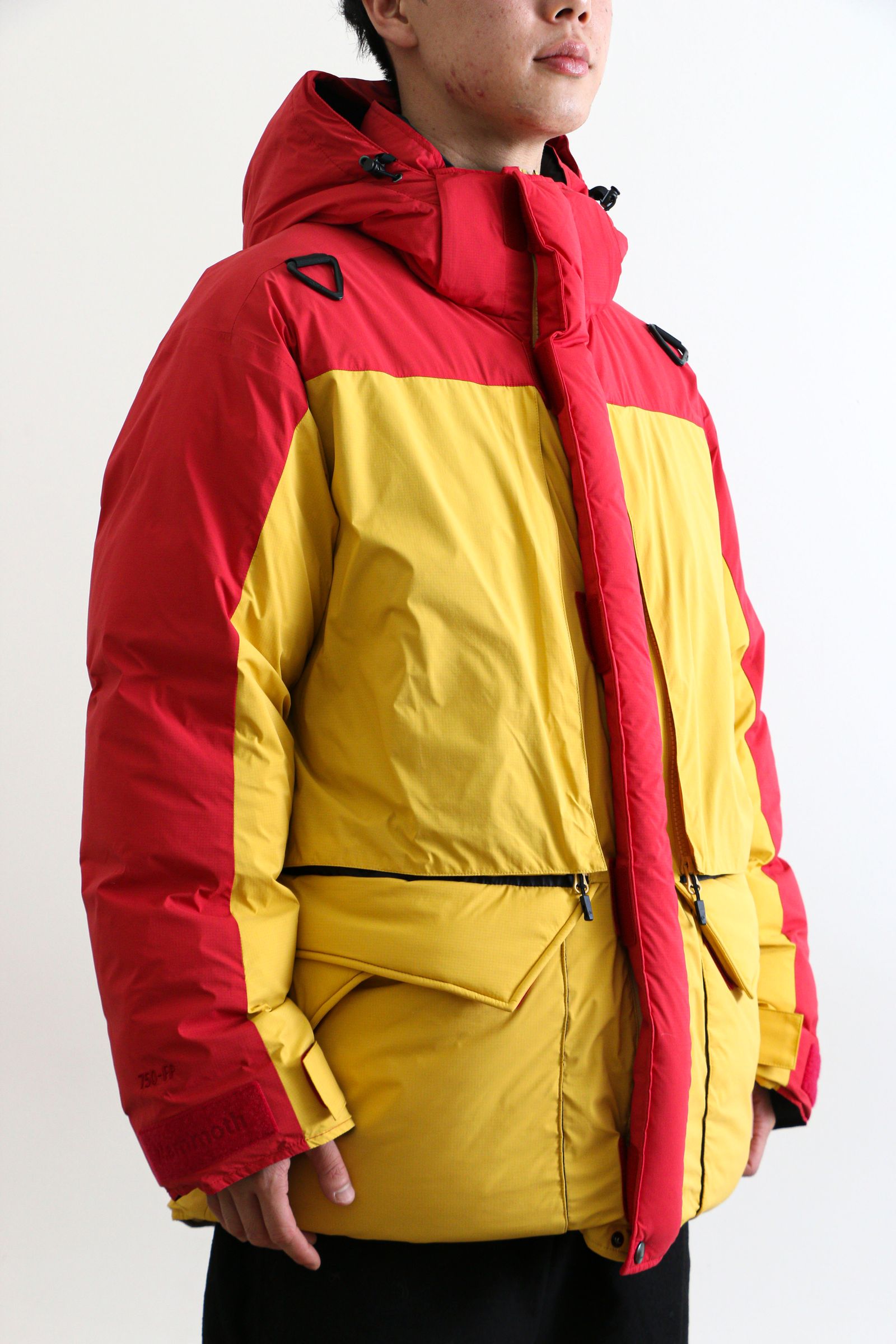 bal - BAL / MARMOT STEALTH POCKET MANMOTH PARKA RED YELLOW