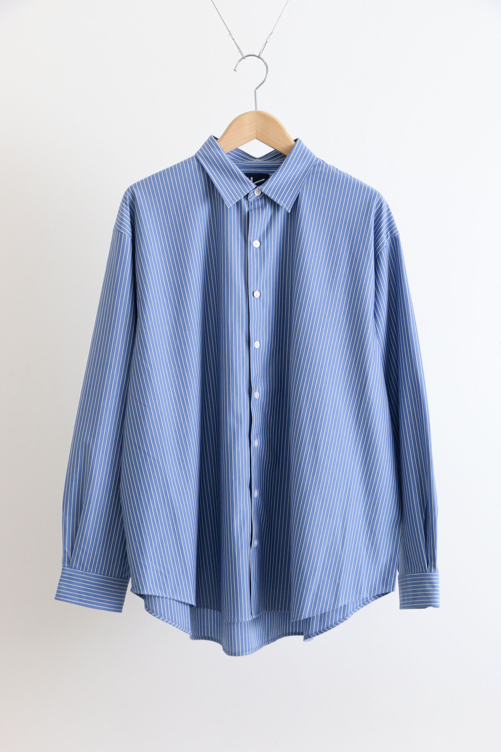 KANEMASA PHIL. - Pencil Stripe Dress Jersey Shirt / BL SP