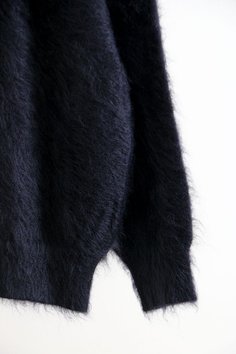 UNIVERSAL PRODUCTS - MOHAIR CARDIGAN D.NAVY / モヘア 