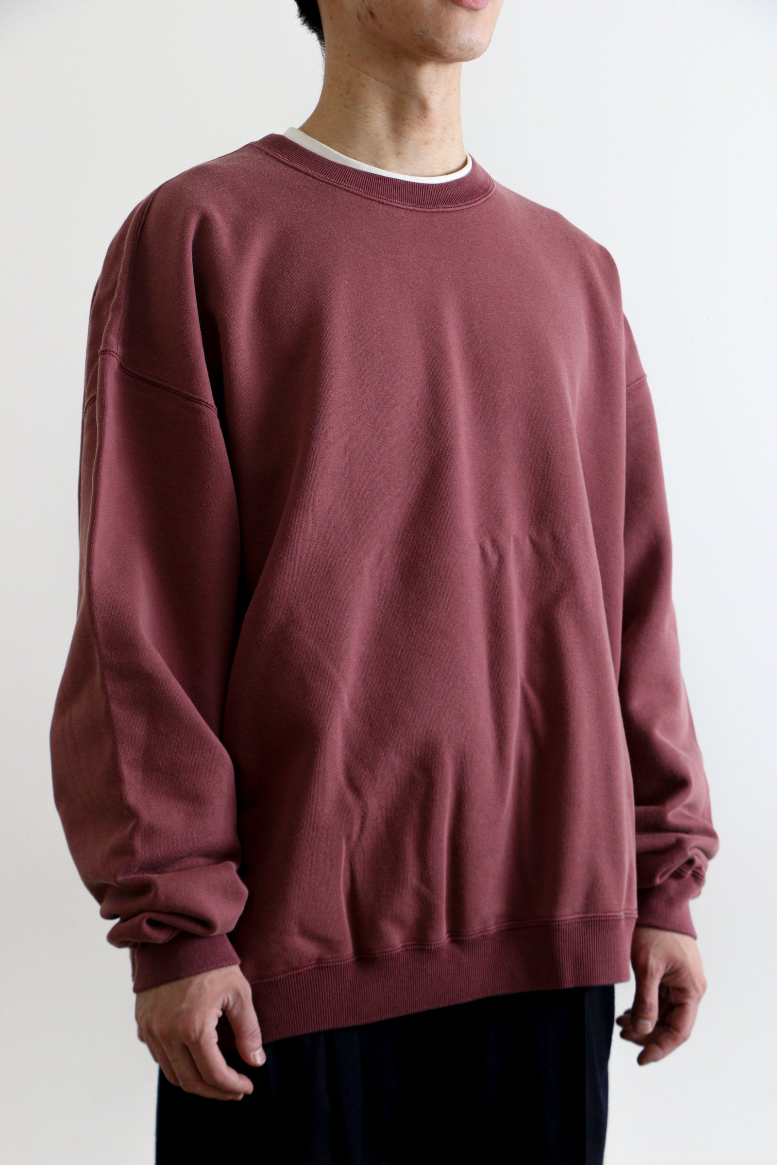 MAX Weight Brushed Pullover BORDEAUX OZ / スウェット - M