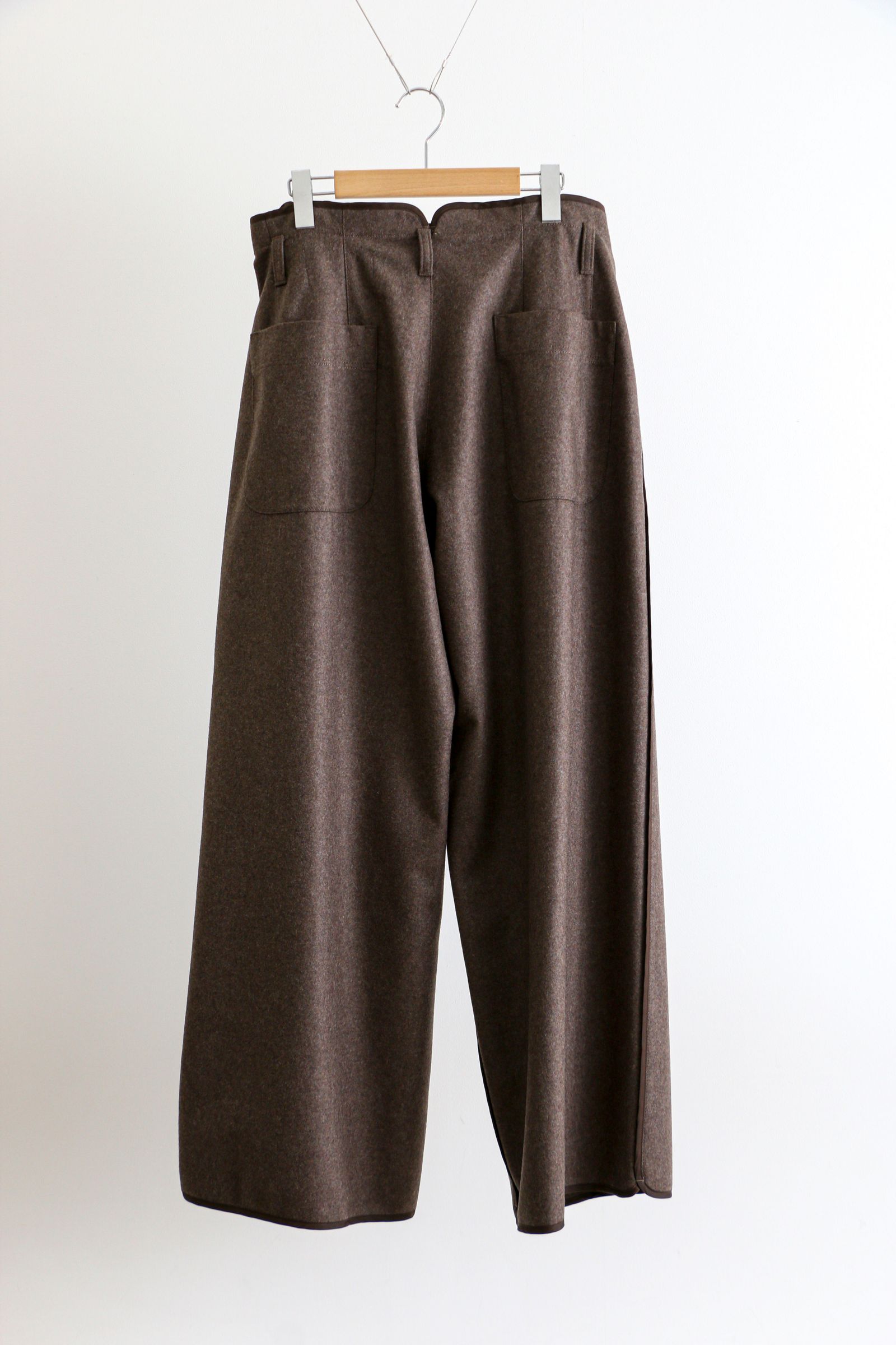 tac:tac - LIGHT MELTON- PIPING PANTS BROWN | koko