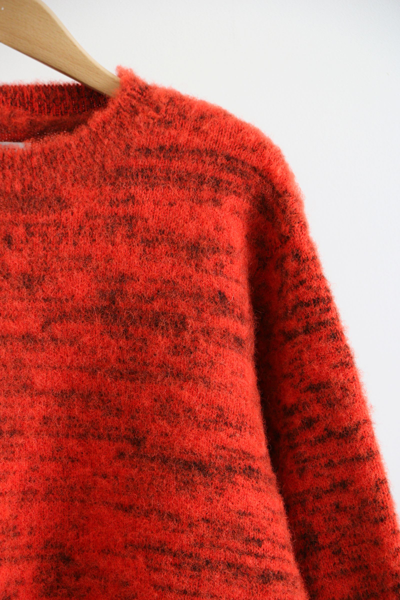 COOHEM - KOHEN SHAGGY DOG KNIT PULLOVER / 24ORANGE / 英国羊毛