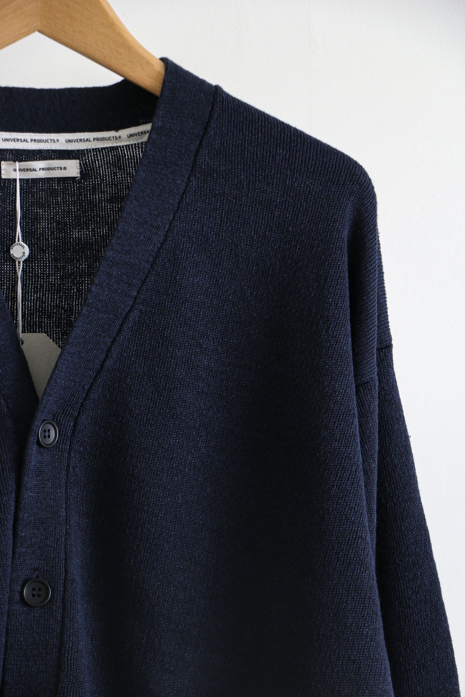 UNIVERSAL PRODUCTS - HEMP KINT CARDIGAN NAVY / カーディガン
